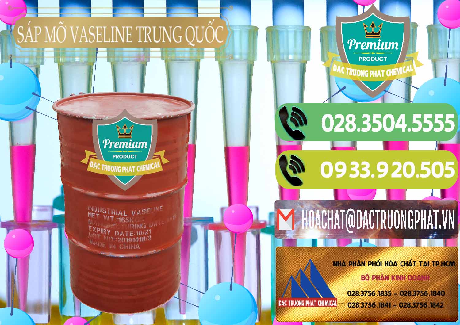 Nơi chuyên bán ( cung ứng ) Sáp Mỡ Vaseline Trung Quốc China - 0122 - Chuyên cung cấp - nhập khẩu hóa chất tại TP.HCM - hoachatmientay.vn