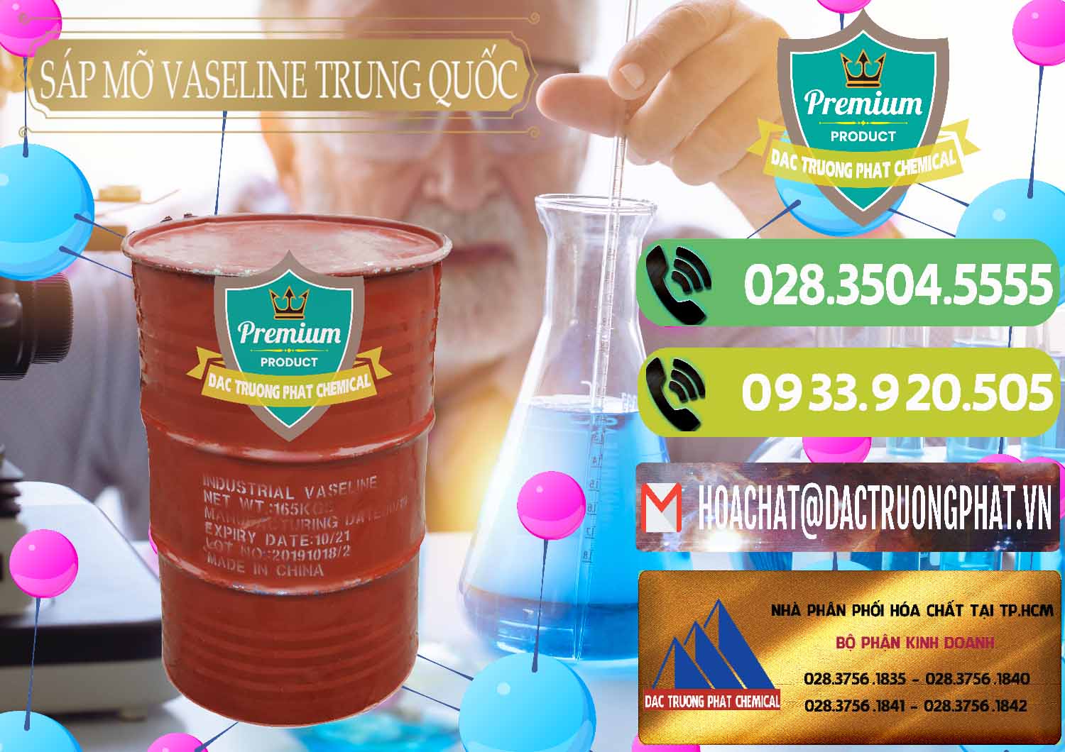 Công ty chuyên cung cấp - bán Sáp Mỡ Vaseline Trung Quốc China - 0122 - Nơi phân phối & cung cấp hóa chất tại TP.HCM - hoachatmientay.vn