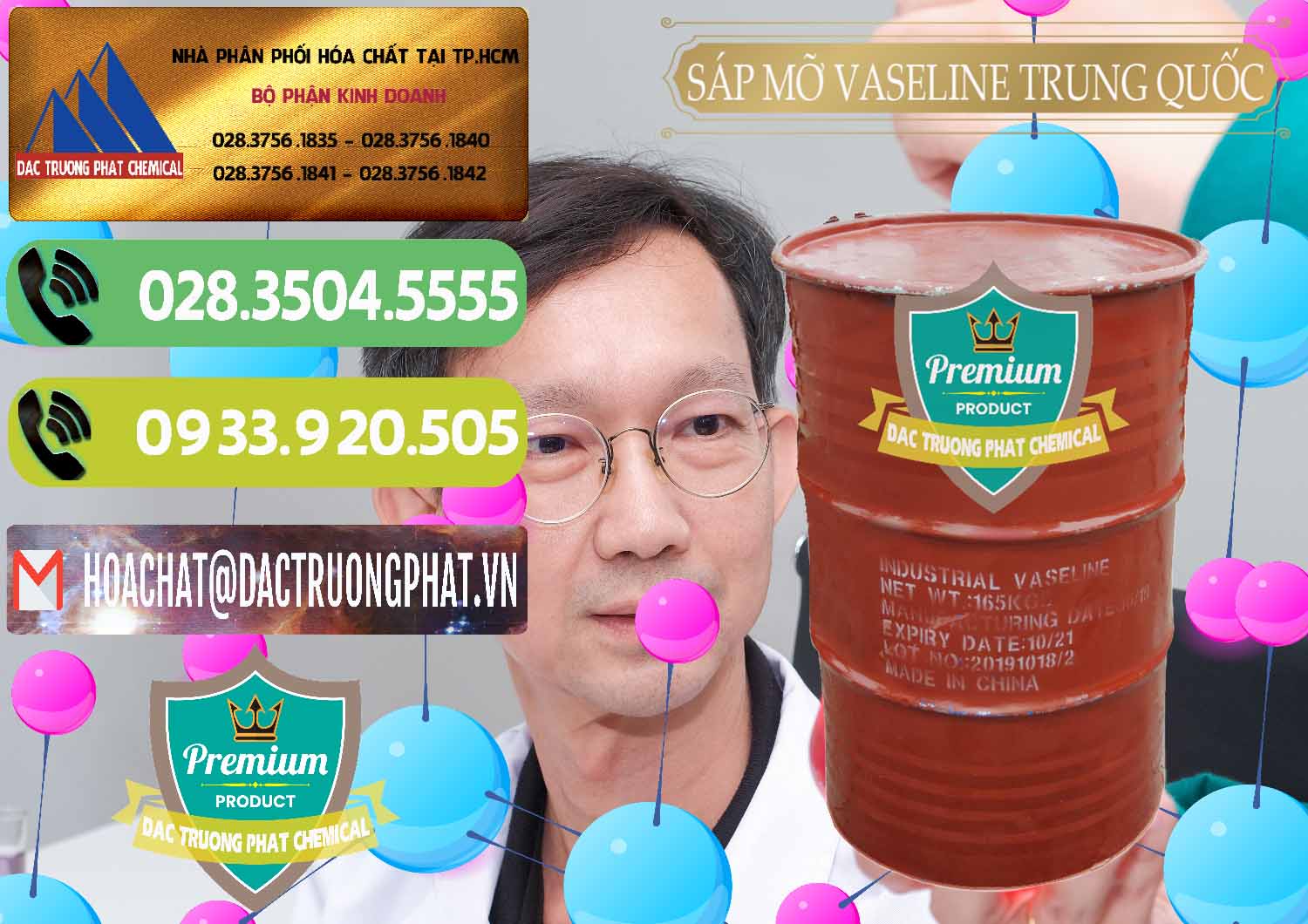 Cty cung cấp & bán Sáp Mỡ Vaseline Trung Quốc China - 0122 - Kinh doanh và phân phối hóa chất tại TP.HCM - hoachatmientay.vn