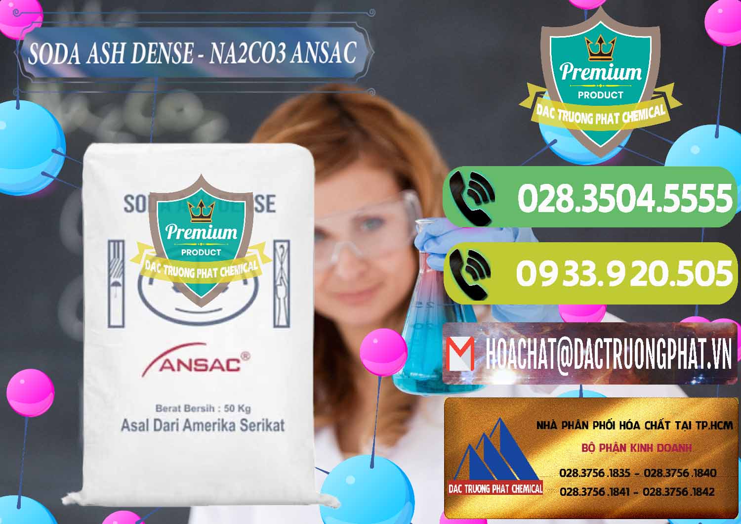 Nơi phân phối & bán Soda Ash Dense - NA2CO3 Ansac Mỹ USA - 0412 - Công ty bán _ phân phối hóa chất tại TP.HCM - hoachatmientay.vn