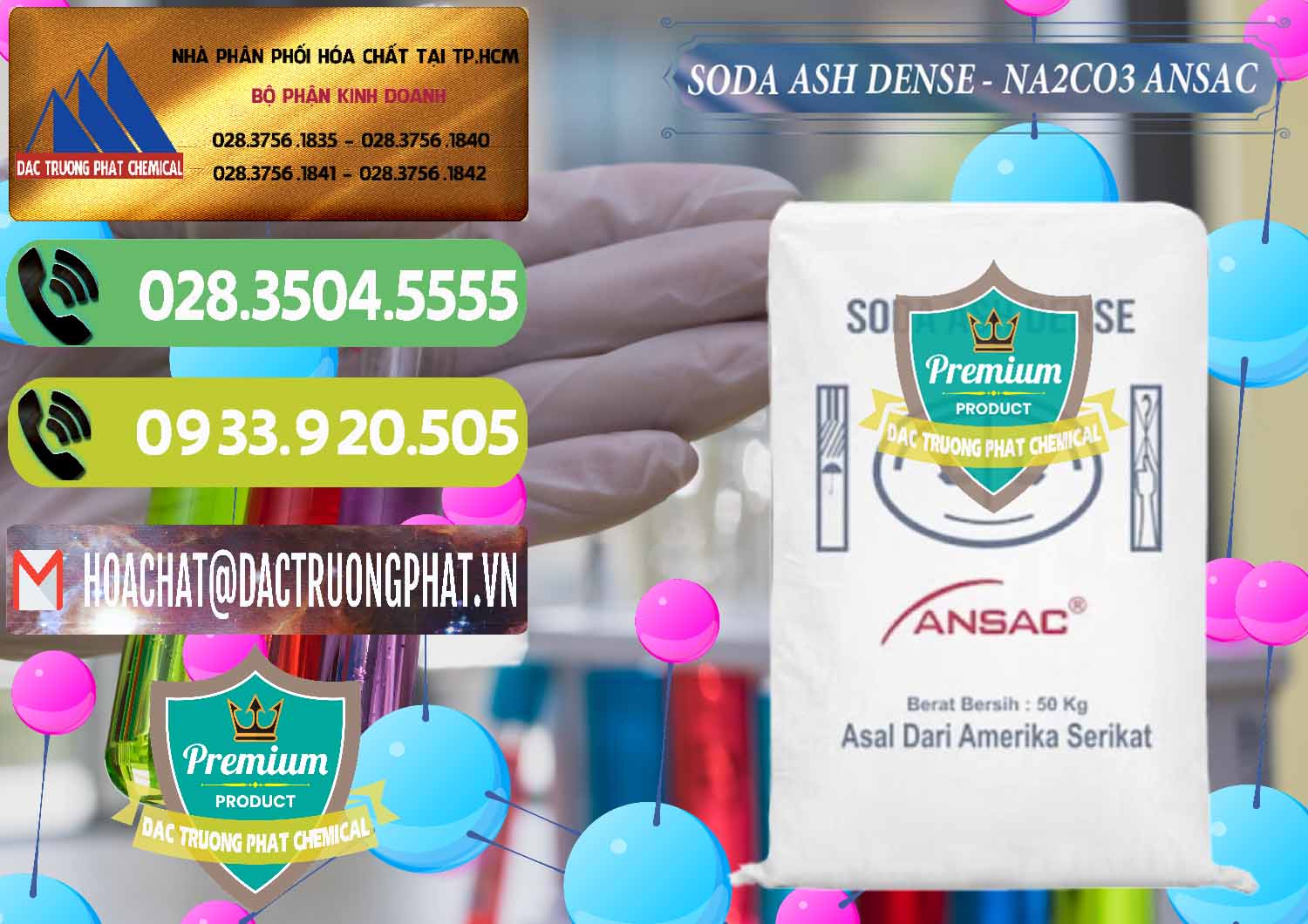 Cty chuyên phân phối - bán Soda Ash Dense - NA2CO3 Ansac Mỹ USA - 0412 - Công ty chuyên bán ( cung cấp ) hóa chất tại TP.HCM - hoachatmientay.vn