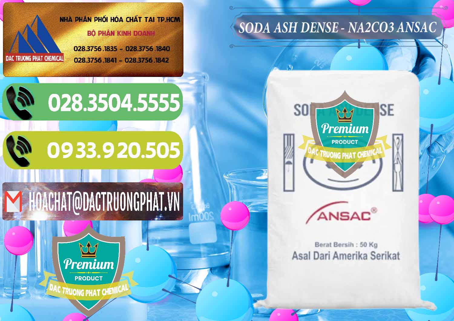 Công ty chuyên bán và cung ứng Soda Ash Dense - NA2CO3 Ansac Mỹ USA - 0412 - Đơn vị kinh doanh _ phân phối hóa chất tại TP.HCM - hoachatmientay.vn