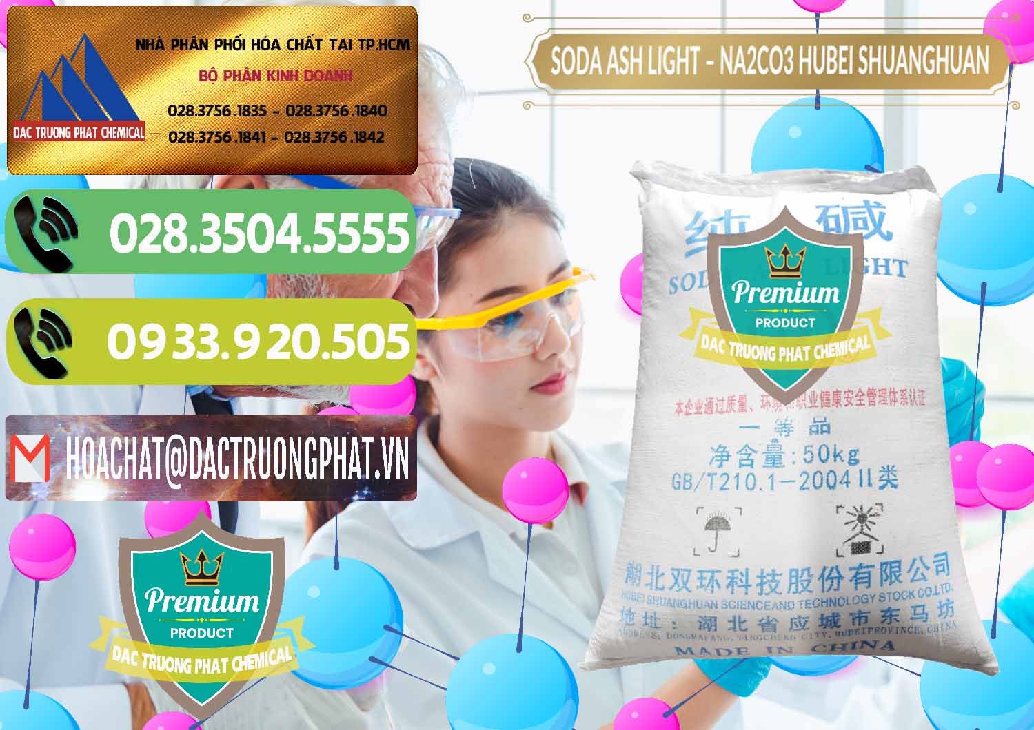 Chuyên kinh doanh _ bán Soda Ash Light - NA2CO3 2 Vòng Tròn Hubei Shuanghuan Trung Quốc China - 0130 - Cty chuyên nhập khẩu & cung cấp hóa chất tại TP.HCM - hoachatmientay.vn