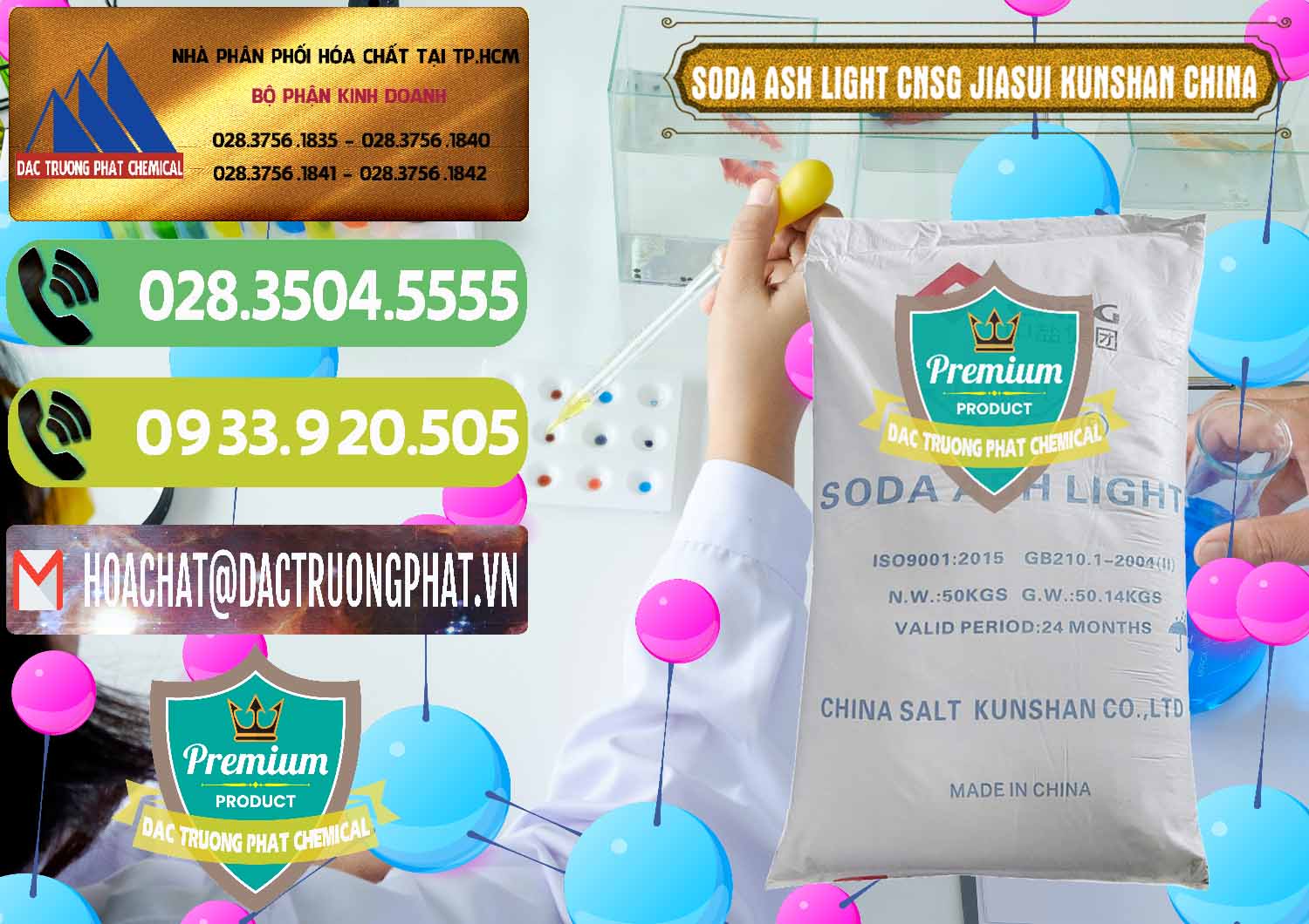 Cty bán _ phân phối Soda Ash Light - NA2CO3 99.2% CNSG Jiasui Kunshan Trung Quốc China - 0252 - Đơn vị chuyên nhập khẩu - cung cấp hóa chất tại TP.HCM - hoachatmientay.vn