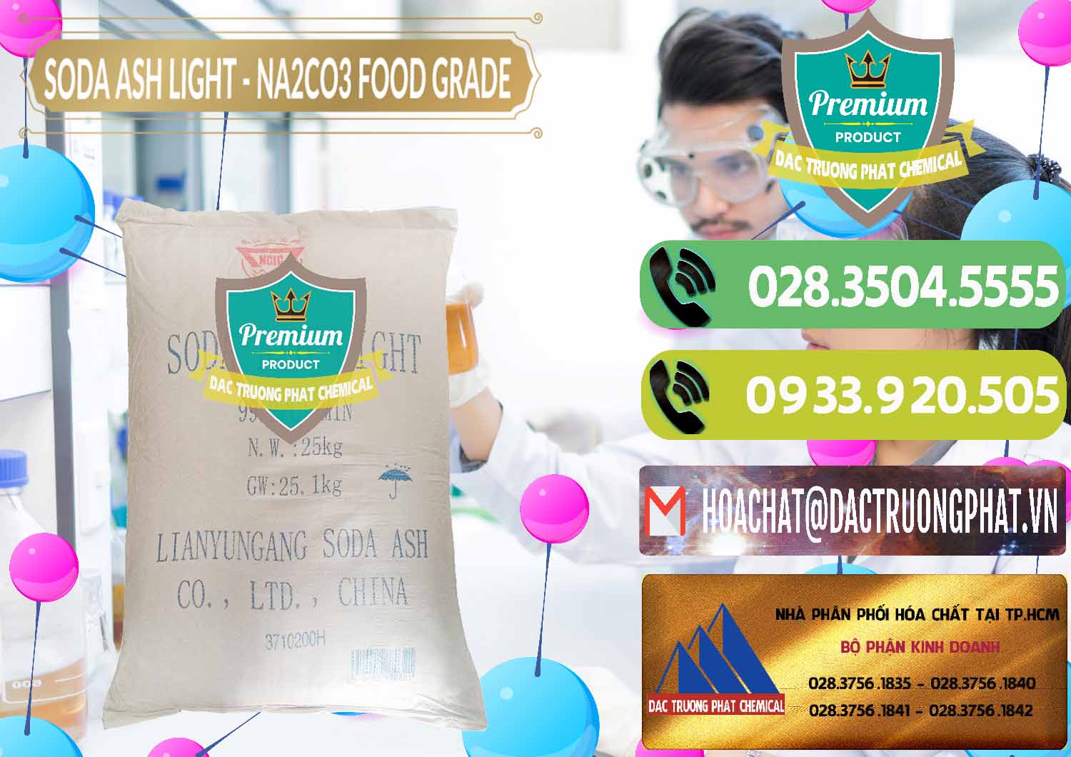 Soda Ash Light – NA2CO3 Food Grade Trung Quốc China Nơi cung cấp và bán Soda Ash Light – NA2CO3 Food Grade Trung Quốc China - 0127 - Kinh doanh và phân phối hóa chất tại TP.HCM - hoachatmientay.vn
