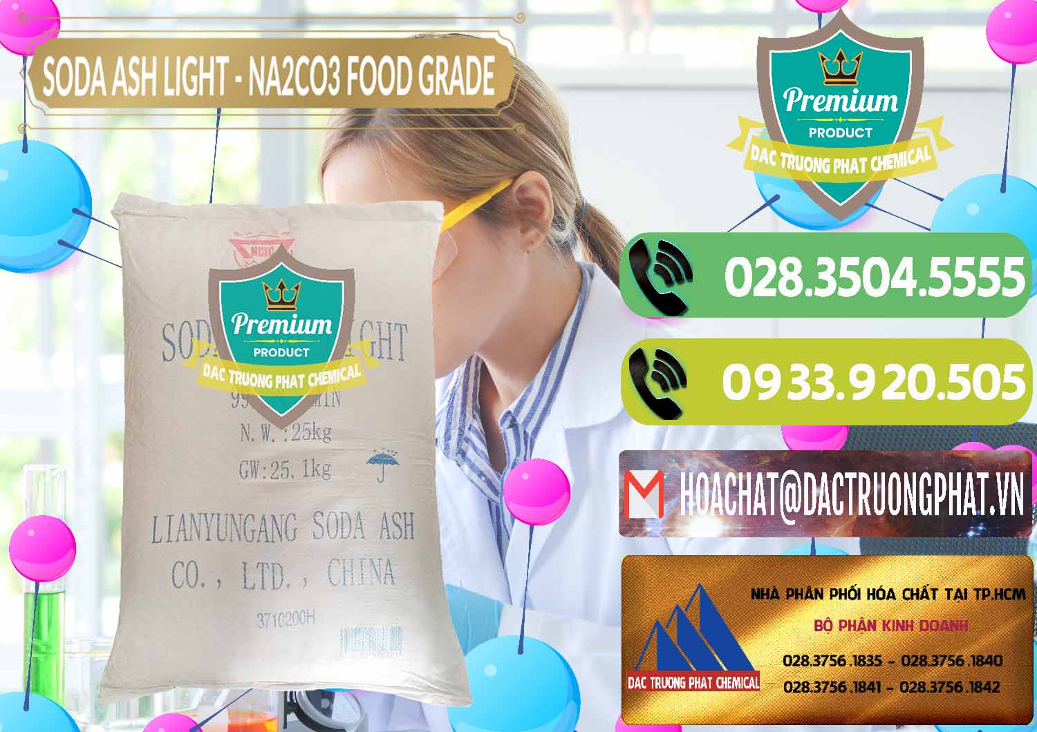 Soda Ash Light – NA2CO3 Food Grade Trung Quốc China Đơn vị phân phối và bán Soda Ash Light – NA2CO3 Food Grade Trung Quốc China - 0127 - Công ty chuyên cung cấp và bán hóa chất tại TP.HCM - hoachatmientay.vn