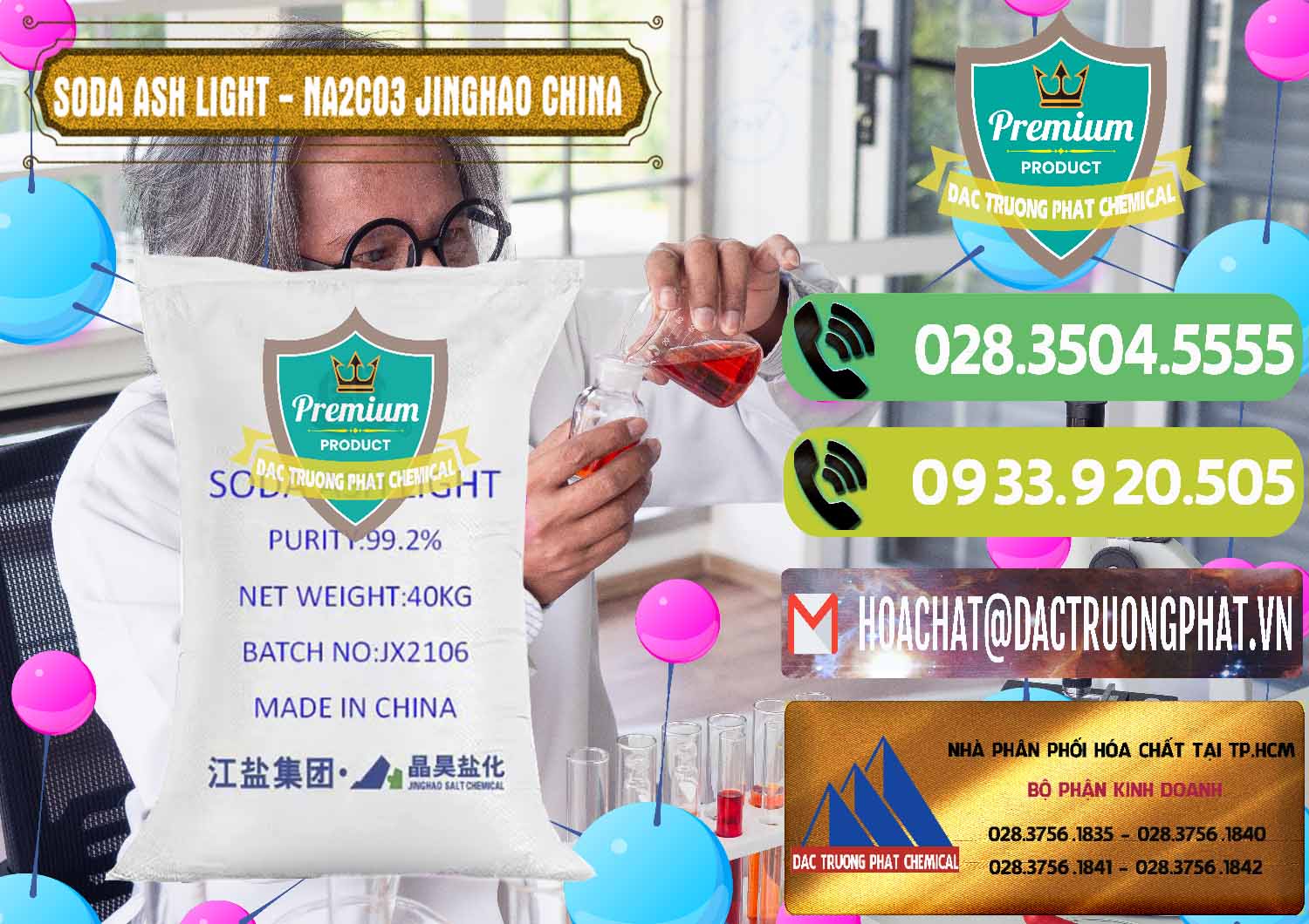 Công ty phân phối _ bán Soda Ash Light - NA2CO3 Jinghao Trung Quốc China - 0339 - Cung cấp hóa chất tại TP.HCM - hoachatmientay.vn