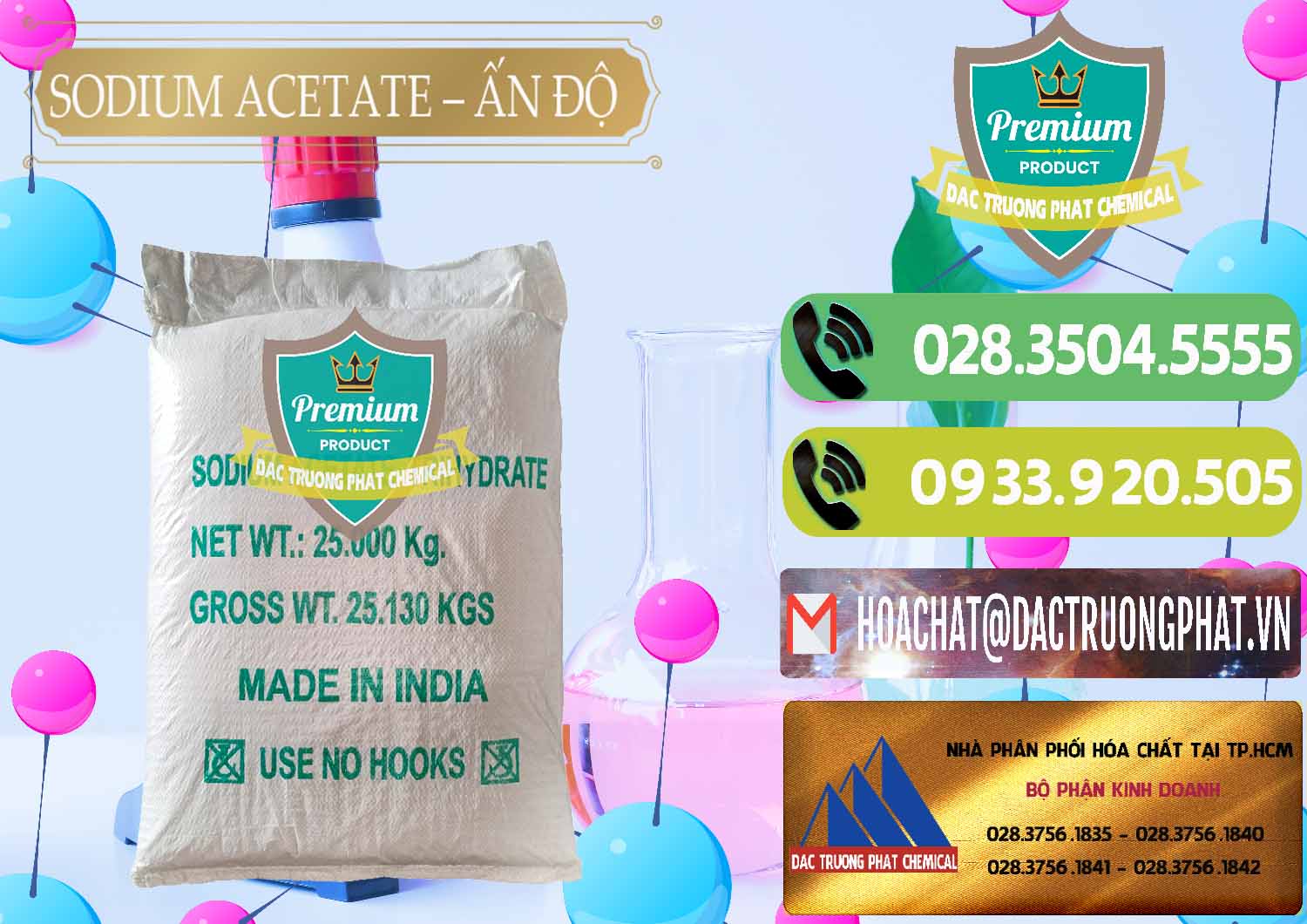 Nơi bán _ cung cấp Sodium Acetate - Natri Acetate Ấn Độ India - 0133 - Đơn vị nhập khẩu ( cung cấp ) hóa chất tại TP.HCM - hoachatmientay.vn