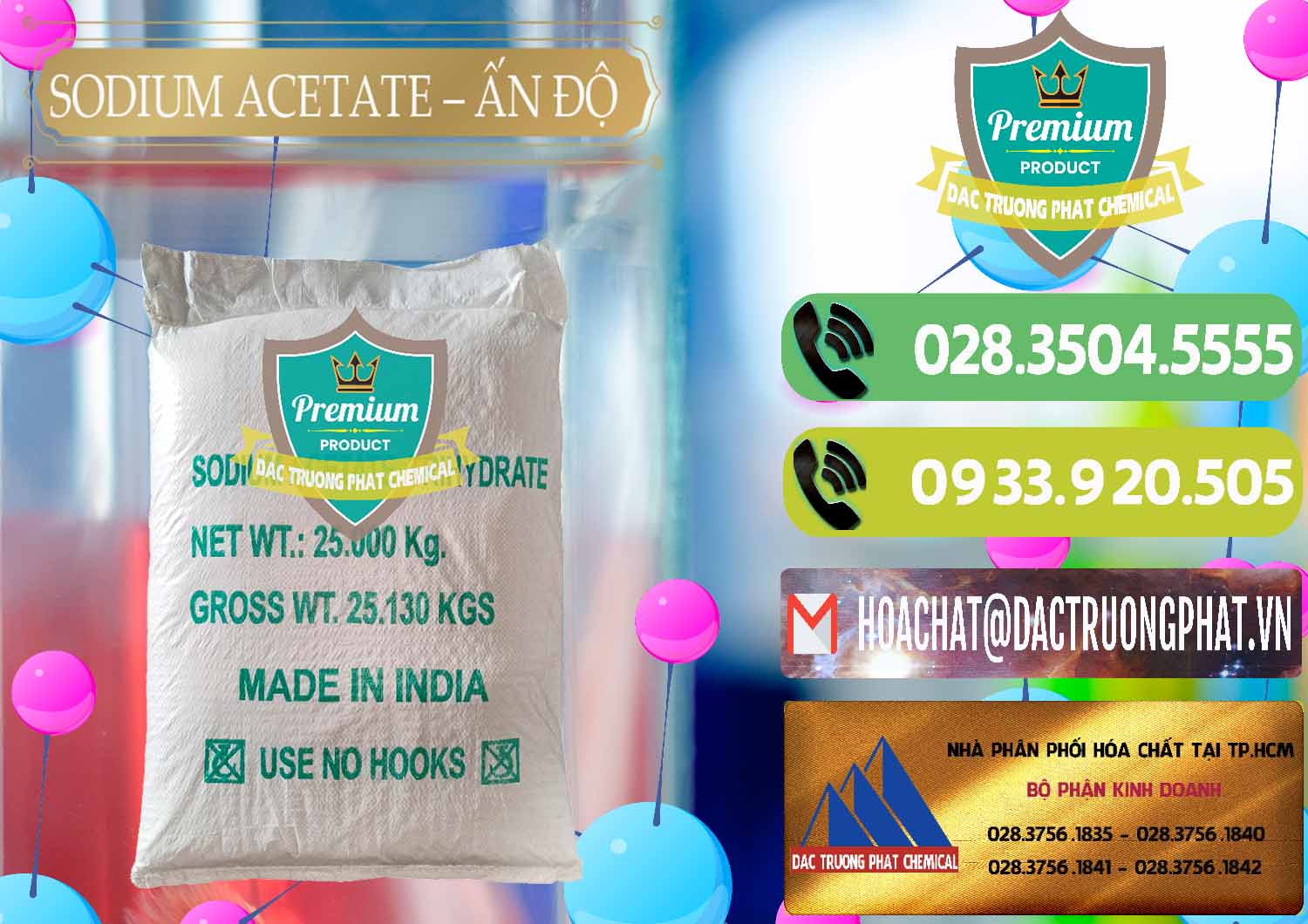 Nơi chuyên bán và cung cấp Sodium Acetate - Natri Acetate Ấn Độ India - 0133 - Nhà cung ứng _ phân phối hóa chất tại TP.HCM - hoachatmientay.vn