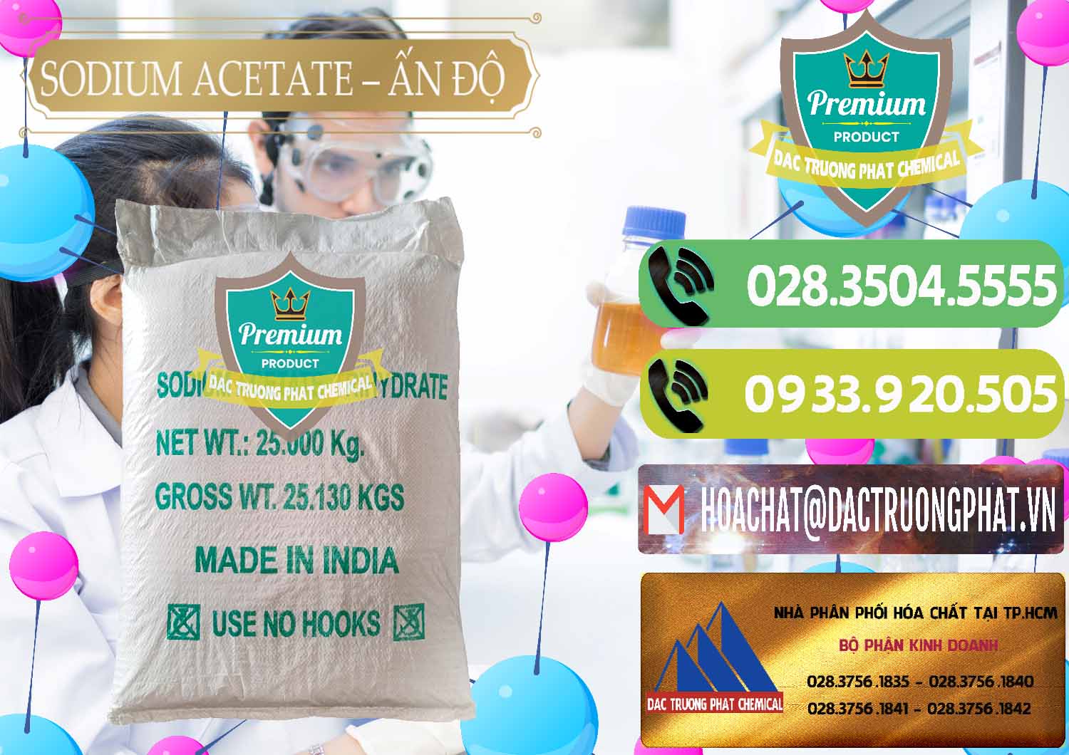 Nơi chuyên cung ứng & bán Sodium Acetate - Natri Acetate Ấn Độ India - 0133 - Công ty cung cấp _ kinh doanh hóa chất tại TP.HCM - hoachatmientay.vn