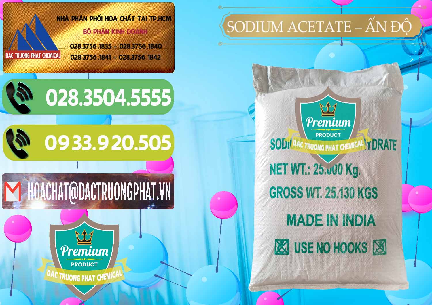 Đơn vị chuyên phân phối ( bán ) Sodium Acetate - Natri Acetate Ấn Độ India - 0133 - Cung cấp - phân phối hóa chất tại TP.HCM - hoachatmientay.vn