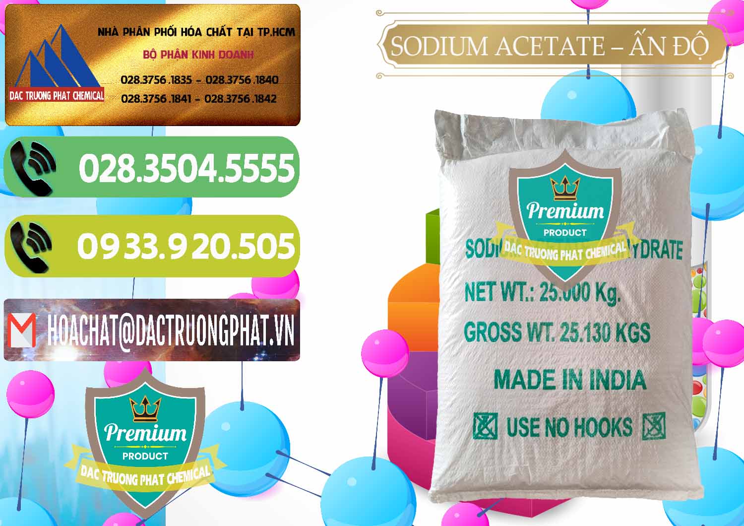 Nơi kinh doanh _ bán Sodium Acetate - Natri Acetate Ấn Độ India - 0133 - Nơi cung cấp ( nhập khẩu ) hóa chất tại TP.HCM - hoachatmientay.vn