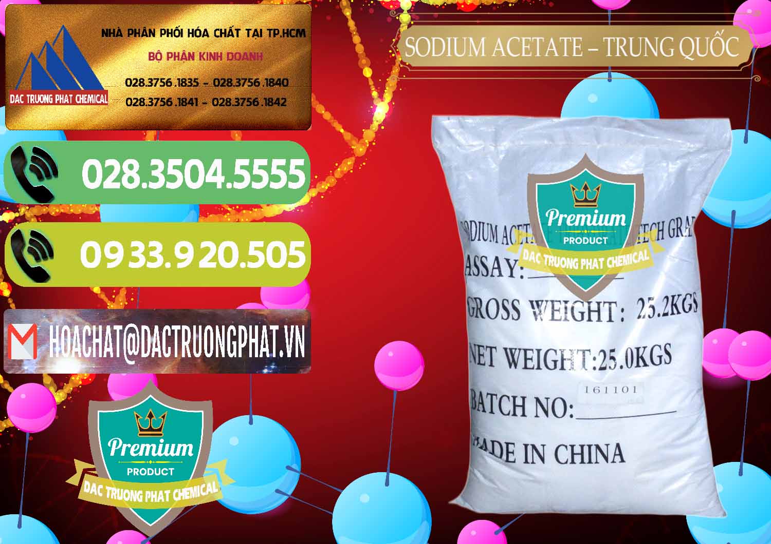 Cung ứng _ bán Sodium Acetate - Natri Acetate Trung Quốc China - 0134 - Nhà phân phối và cung cấp hóa chất tại TP.HCM - hoachatmientay.vn
