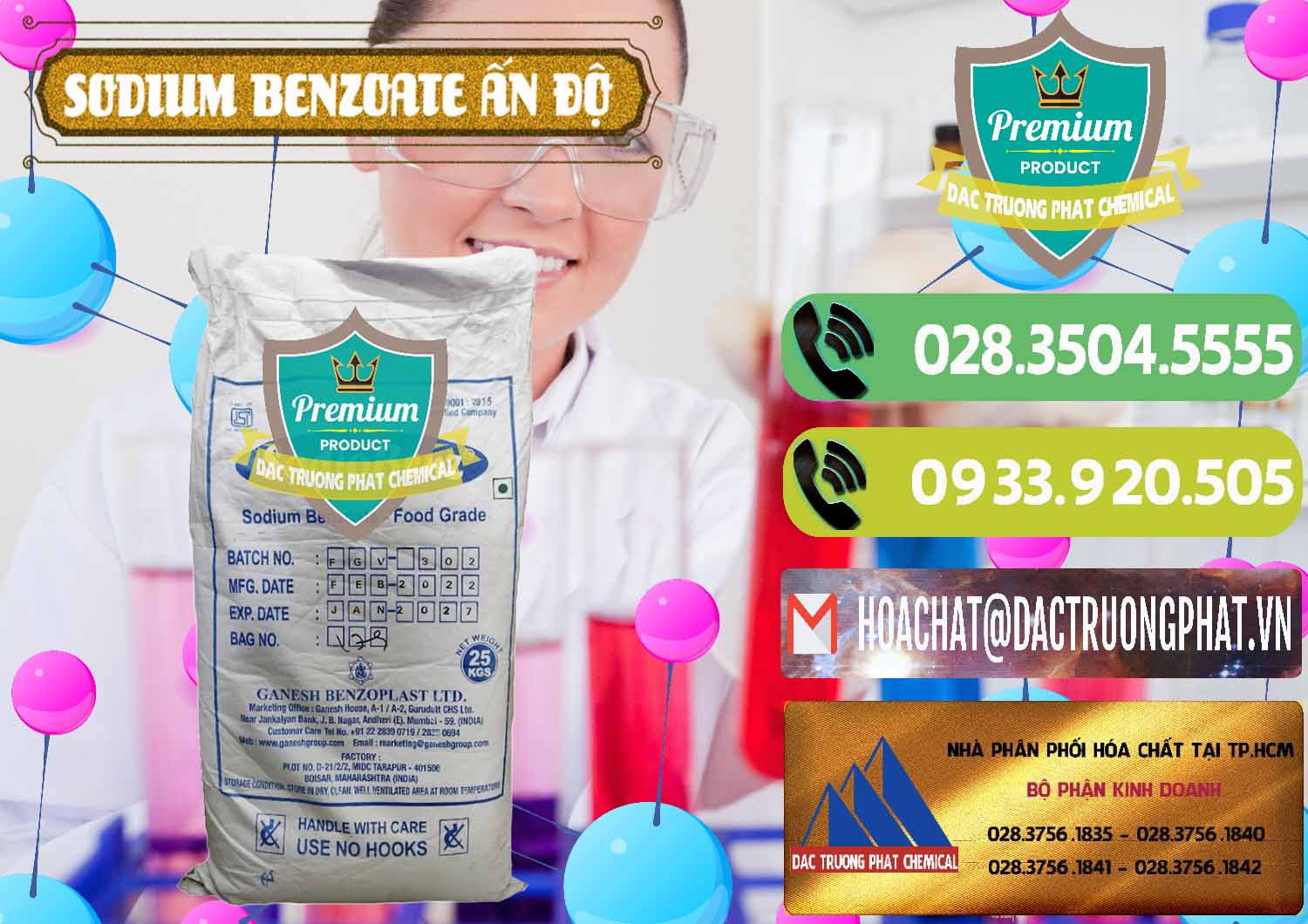 Đơn vị chuyên kinh doanh _ bán Sodium Benzoate - Mốc Bột Ấn Độ India - 0361 - Công ty chuyên phân phối ( bán ) hóa chất tại TP.HCM - hoachatmientay.vn