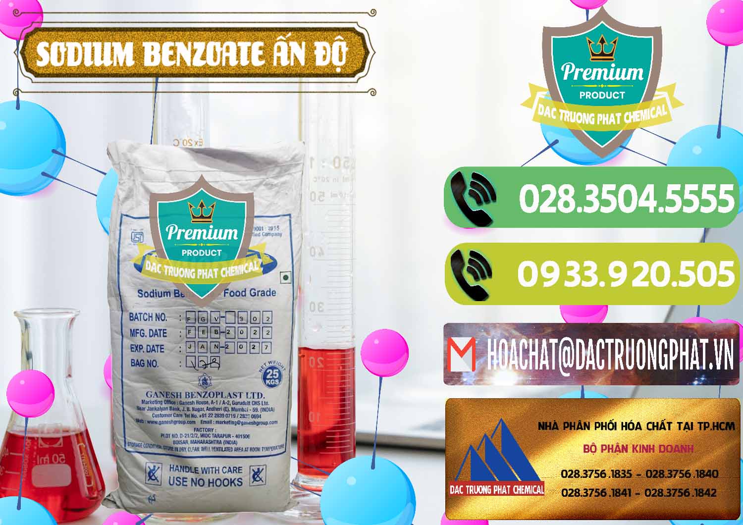 Chuyên kinh doanh - bán Sodium Benzoate - Mốc Bột Ấn Độ India - 0361 - Nơi chuyên bán và cung cấp hóa chất tại TP.HCM - hoachatmientay.vn
