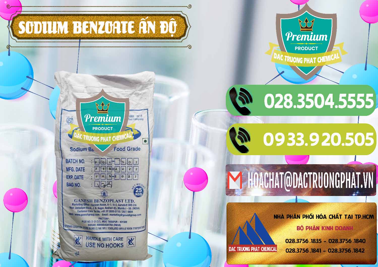 Nơi bán _ cung cấp Sodium Benzoate - Mốc Bột Ấn Độ India - 0361 - Nhà cung cấp và bán hóa chất tại TP.HCM - hoachatmientay.vn