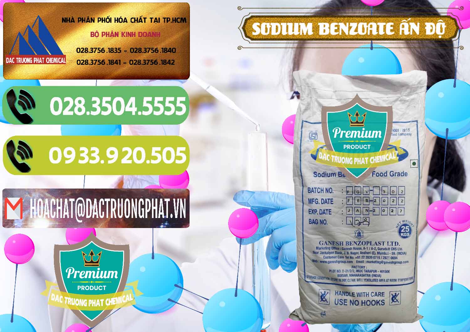 Cty chuyên bán ( cung cấp ) Sodium Benzoate - Mốc Bột Ấn Độ India - 0361 - Nhà cung cấp _ phân phối hóa chất tại TP.HCM - hoachatmientay.vn