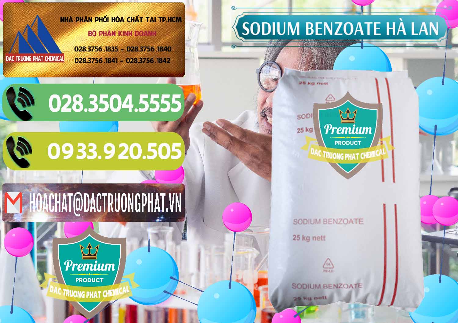 Nhà cung ứng ( bán ) Sodium Benzoate - Mốc Bột Chữ Cam Hà Lan Netherlands - 0360 - Chuyên cung cấp - bán hóa chất tại TP.HCM - hoachatmientay.vn