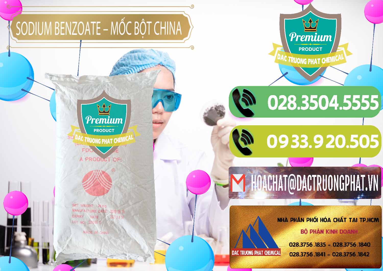 Cung cấp & bán Sodium Benzoate - Mốc Bột Chữ Cam Food Grade Trung Quốc China - 0135 - Cung cấp - nhập khẩu hóa chất tại TP.HCM - hoachatmientay.vn