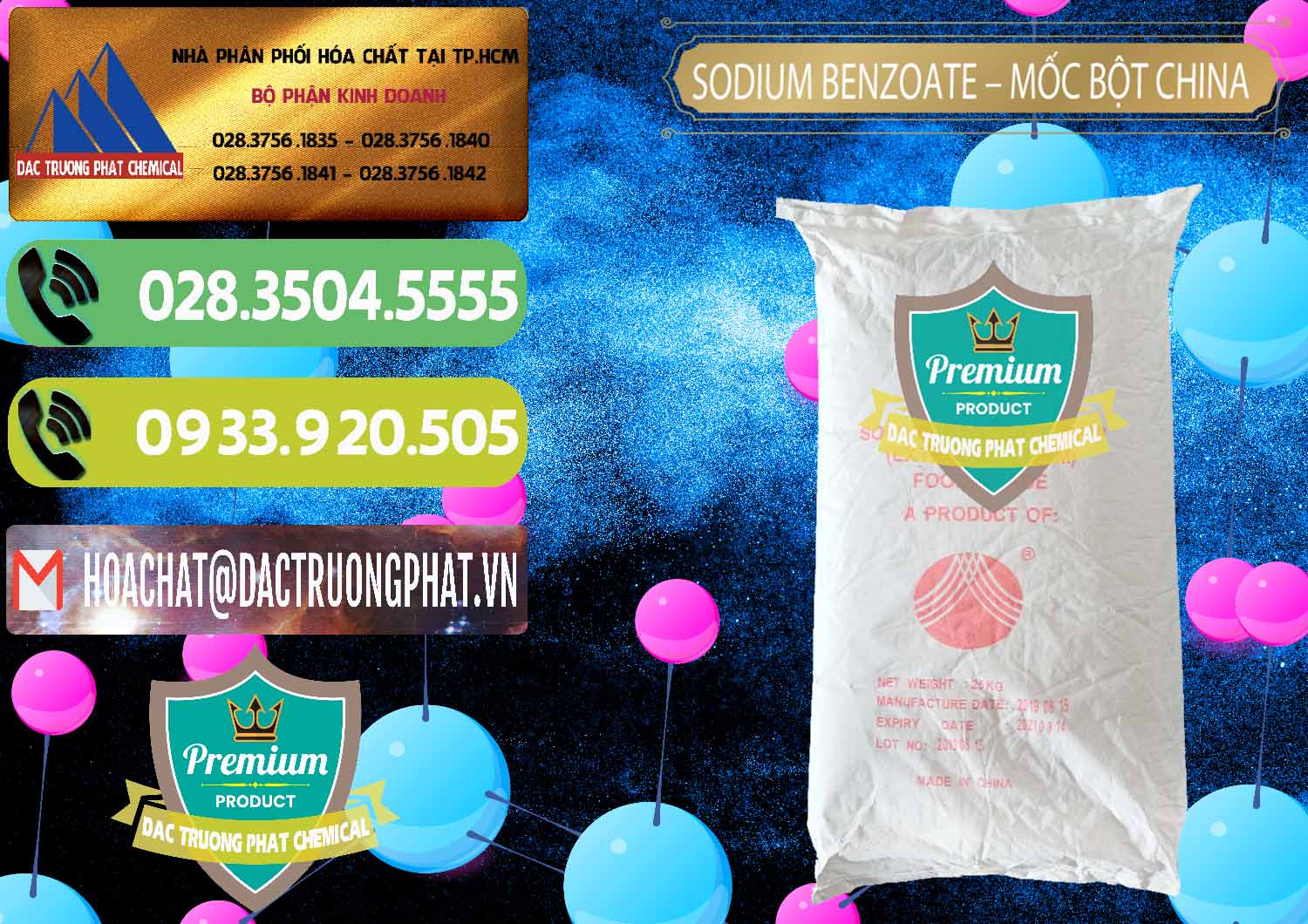 Kinh doanh và bán Sodium Benzoate - Mốc Bột Chữ Cam Food Grade Trung Quốc China - 0135 - Đơn vị chuyên kinh doanh ( phân phối ) hóa chất tại TP.HCM - hoachatmientay.vn