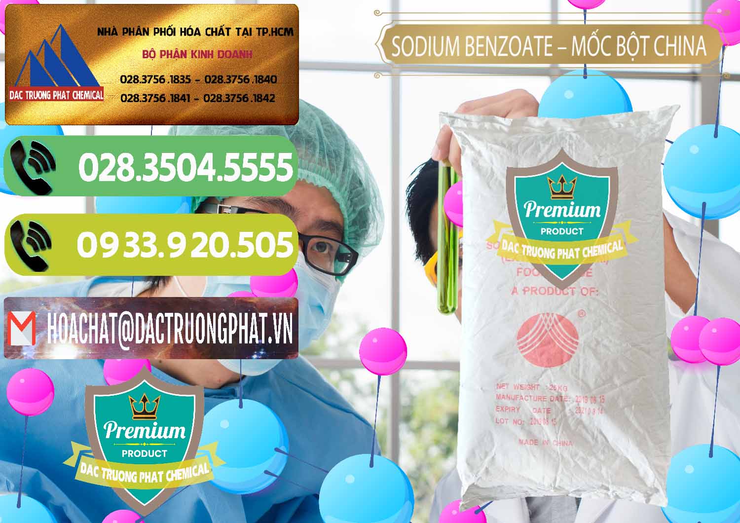 Công ty nhập khẩu & bán Sodium Benzoate - Mốc Bột Chữ Cam Food Grade Trung Quốc China - 0135 - Chuyên phân phối ( cung cấp ) hóa chất tại TP.HCM - hoachatmientay.vn