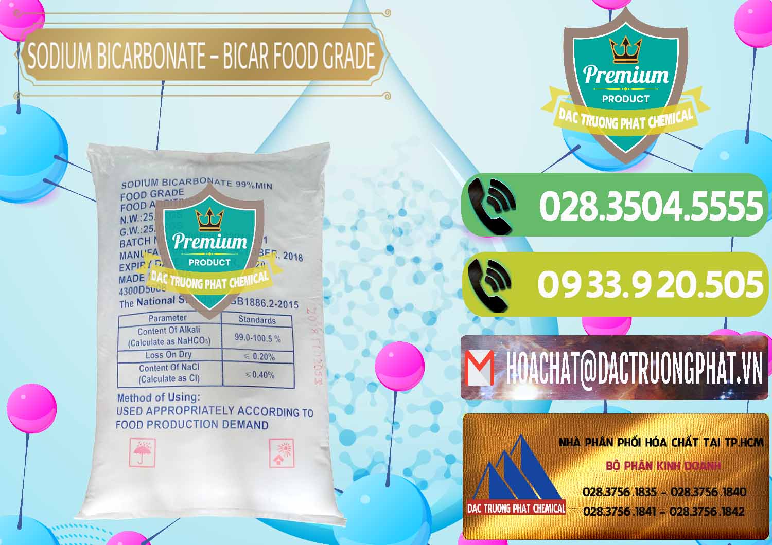 Đơn vị chuyên nhập khẩu và bán Sodium Bicarbonate – Bicar NaHCO3 Food Grade Trung Quốc China - 0138 - Chuyên phân phối ( cung cấp ) hóa chất tại TP.HCM - hoachatmientay.vn