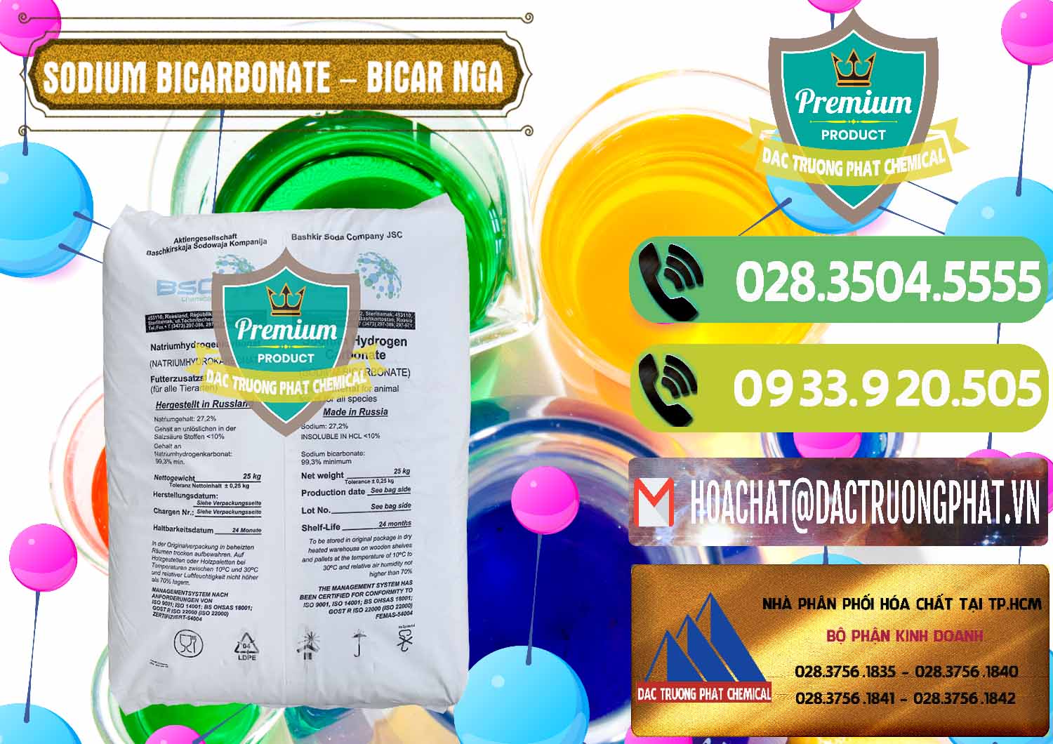 Nơi chuyên nhập khẩu ( bán ) Sodium Bicarbonate – Bicar NaHCO3 Nga Russia - 0425 - Chuyên bán _ phân phối hóa chất tại TP.HCM - hoachatmientay.vn