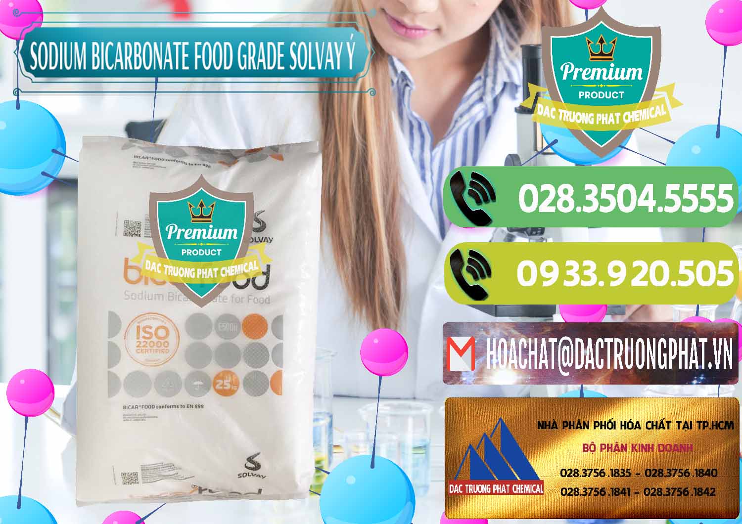 Chuyên bán - cung cấp Sodium Bicarbonate – Bicar NaHCO3 Food Grade Solvay Ý Italy - 0220 - Nơi chuyên bán ( phân phối ) hóa chất tại TP.HCM - hoachatmientay.vn