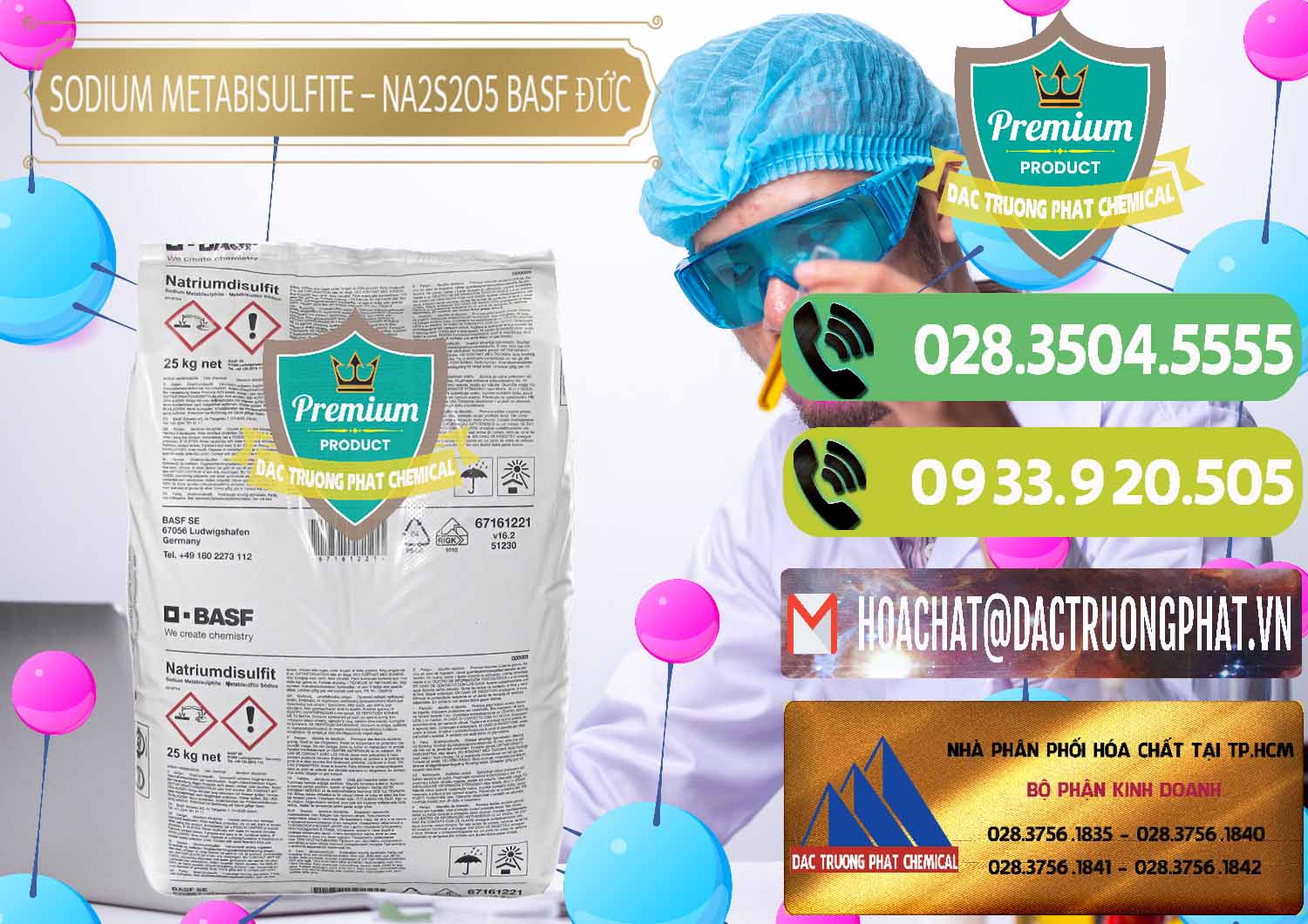 Công ty chuyên nhập khẩu & bán Sodium Metabisulfite - NA2S2O5 Food Grade BASF Đức Germany - 0143 - Công ty cung cấp _ phân phối hóa chất tại TP.HCM - hoachatmientay.vn