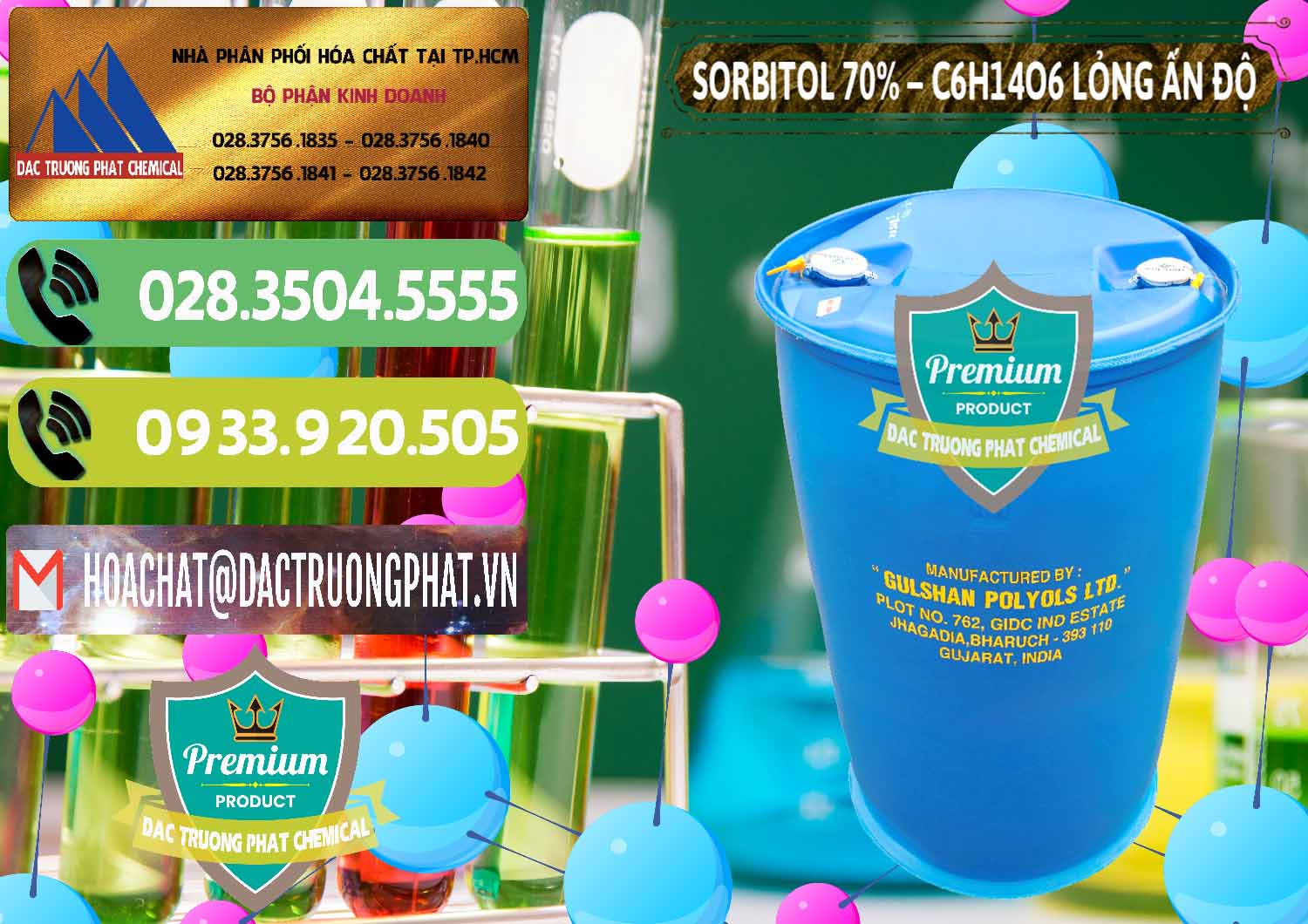 Nơi chuyên cung ứng - bán Sorbitol - C6H14O6 Lỏng 70% Food Grade Ấn Độ India - 0152 - Nhà phân phối ( cung cấp ) hóa chất tại TP.HCM - hoachatmientay.vn