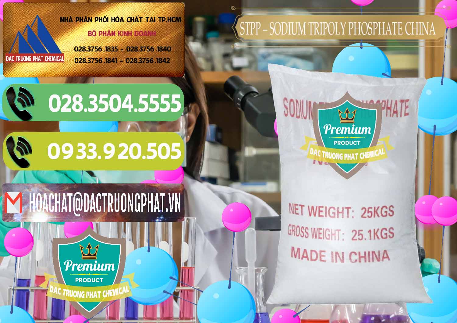 Cty chuyên phân phối ( bán ) Sodium Tripoly Phosphate - STPP 96% Chữ Đỏ Trung Quốc China - 0155 - Cty chuyên nhập khẩu _ cung cấp hóa chất tại TP.HCM - hoachatmientay.vn