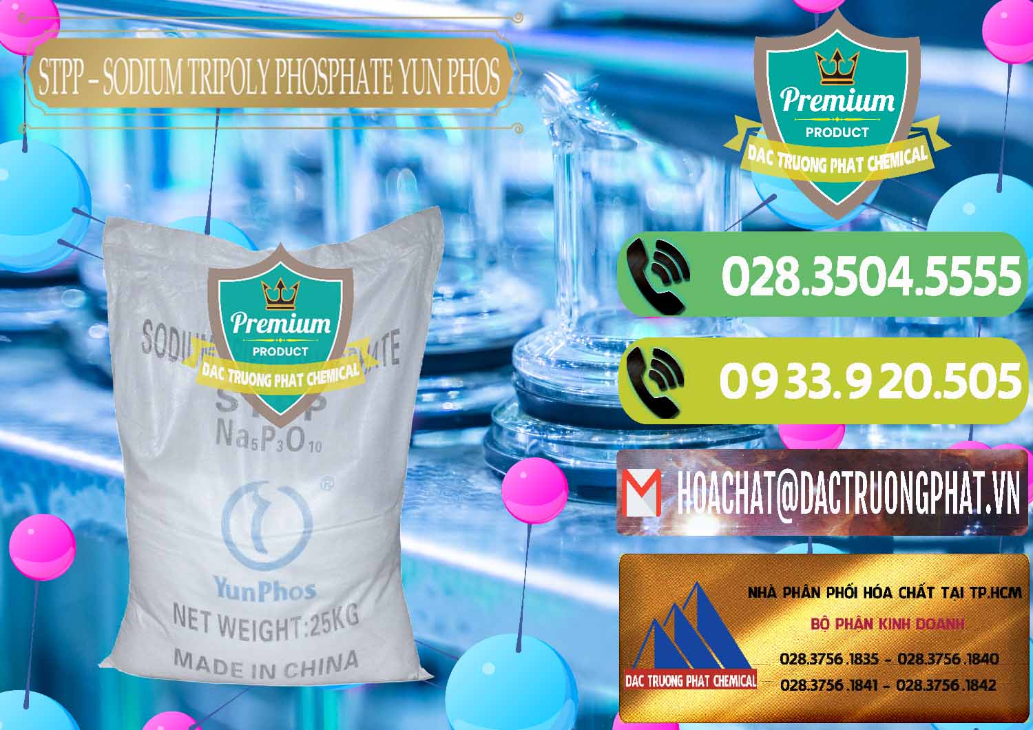 Nơi chuyên bán ( cung cấp ) Sodium Tripoly Phosphate - STPP Yun Phos Trung Quốc China - 0153 - Công ty cung cấp ( nhập khẩu ) hóa chất tại TP.HCM - hoachatmientay.vn