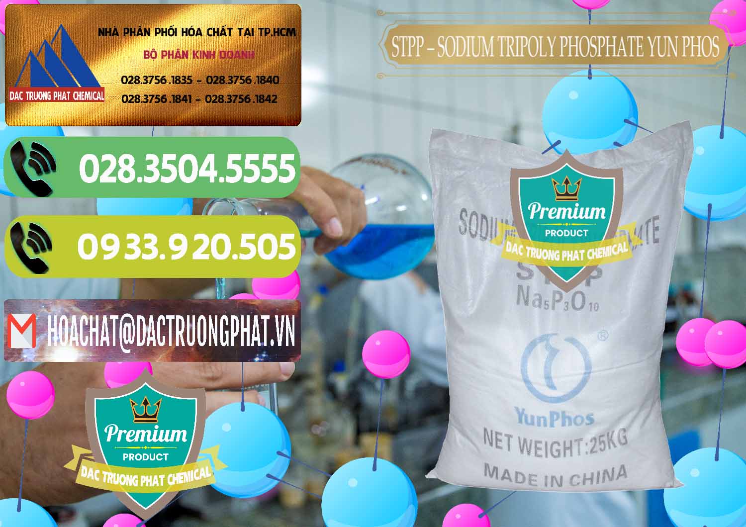 Kinh doanh _ bán Sodium Tripoly Phosphate - STPP Yun Phos Trung Quốc China - 0153 - Nơi chuyên cung cấp _ nhập khẩu hóa chất tại TP.HCM - hoachatmientay.vn