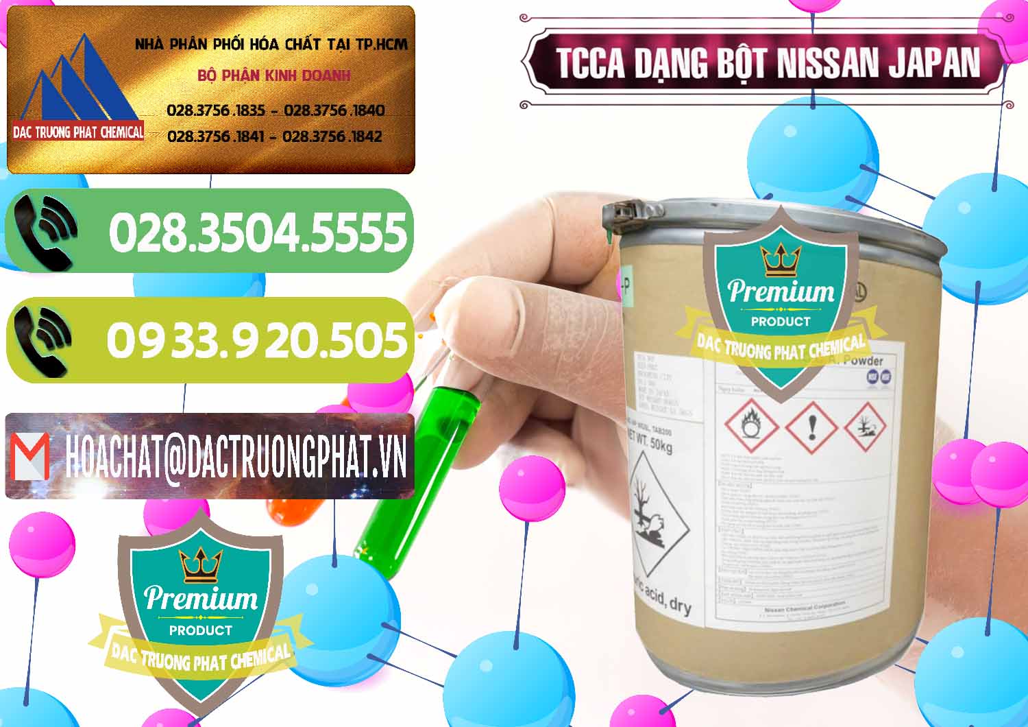 Công ty phân phối ( bán ) TCCA - Acid Trichloroisocyanuric 90% Dạng Bột Nissan Nhật Bản Japan - 0375 - Đơn vị bán ( cung cấp ) hóa chất tại TP.HCM - hoachatmientay.vn
