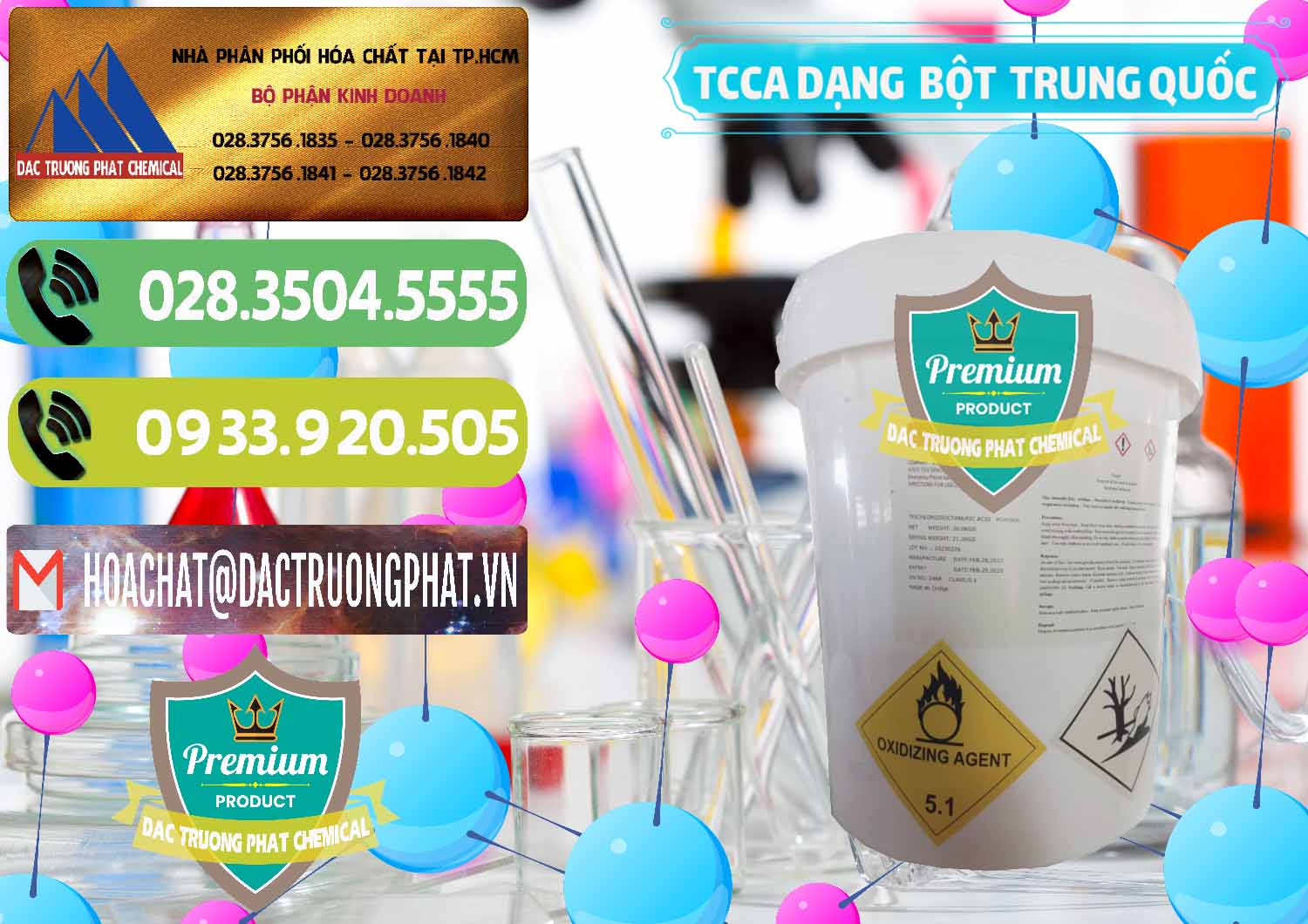 Công ty cung cấp ( bán ) TCCA - Acid Trichloroisocyanuric Dạng Bột Thùng 20kg Trung Quốc China - 0386 - Phân phối và kinh doanh hóa chất tại TP.HCM - hoachatmientay.vn