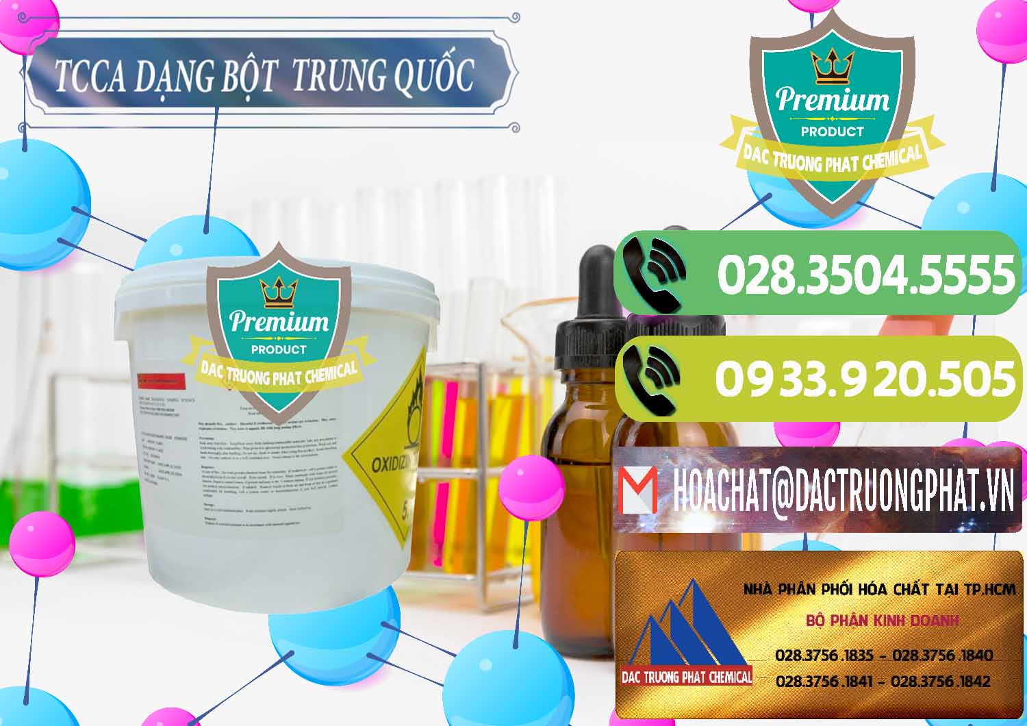 Cty bán & cung ứng TCCA - Acid Trichloroisocyanuric Dạng Bột Thùng 5kg Trung Quốc China - 0378 - Công ty chuyên phân phối ( cung ứng ) hóa chất tại TP.HCM - hoachatmientay.vn