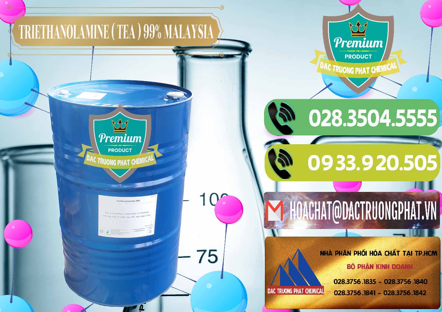 Cty bán _ cung cấp TEA - Triethanolamine 99% Mã Lai Malaysia - 0323 - Cty chuyên cung cấp ( nhập khẩu ) hóa chất tại TP.HCM - hoachatmientay.vn