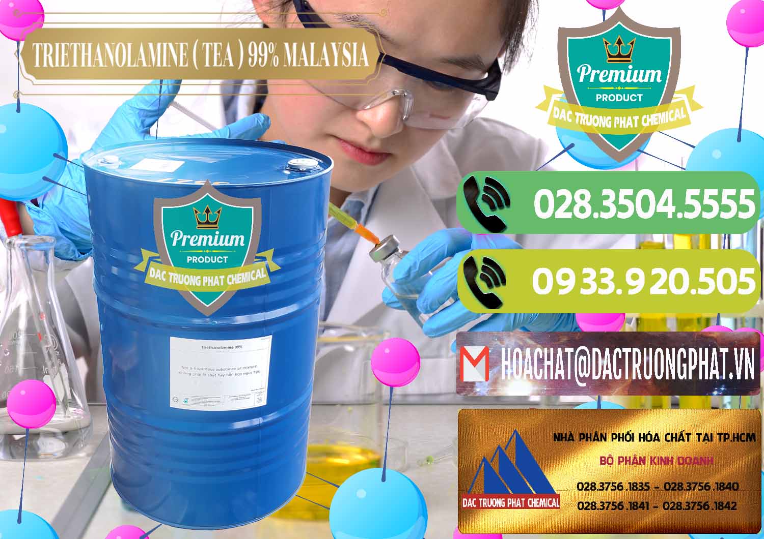 Đơn vị bán & cung ứng TEA - Triethanolamine 99% Mã Lai Malaysia - 0323 - Đơn vị cung cấp & phân phối hóa chất tại TP.HCM - hoachatmientay.vn