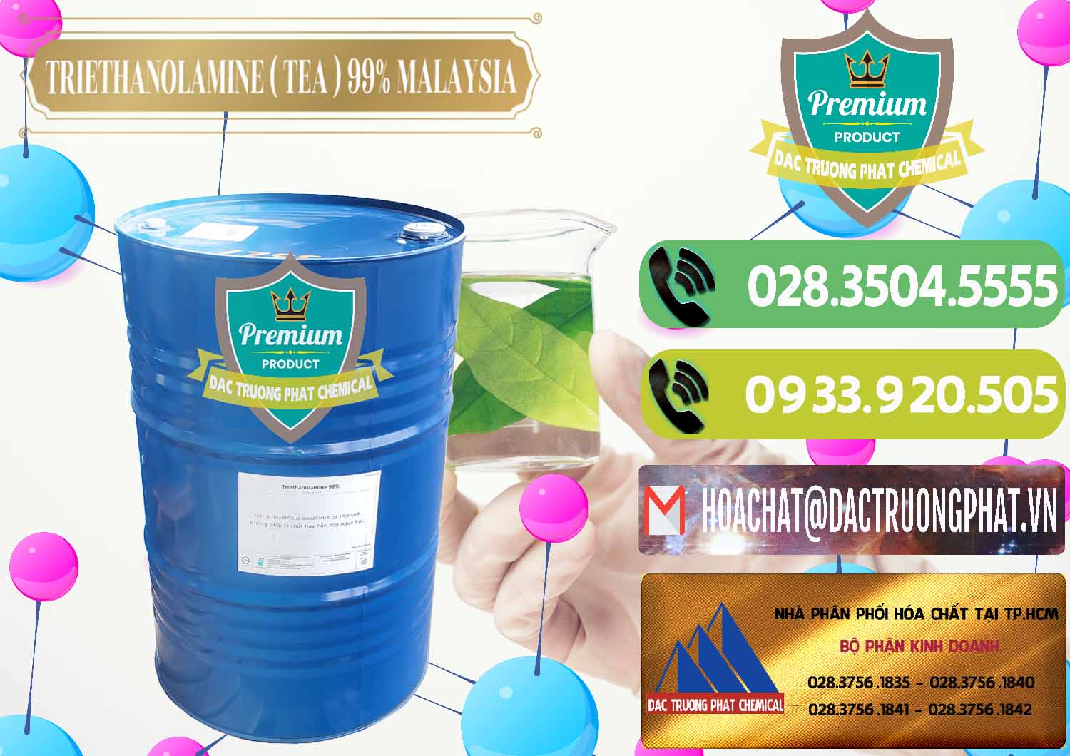 Cty chuyên bán - phân phối TEA - Triethanolamine 99% Mã Lai Malaysia - 0323 - Đơn vị phân phối ( cung cấp ) hóa chất tại TP.HCM - hoachatmientay.vn