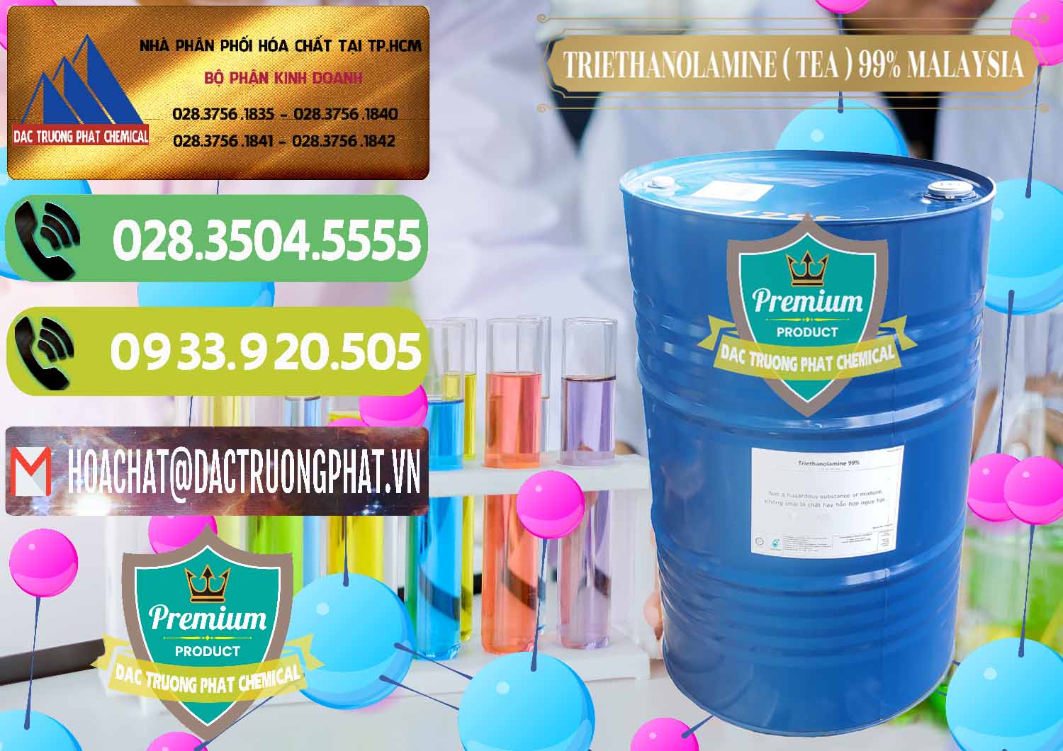 Nhà cung ứng _ bán TEA - Triethanolamine 99% Mã Lai Malaysia - 0323 - Đơn vị chuyên bán - phân phối hóa chất tại TP.HCM - hoachatmientay.vn