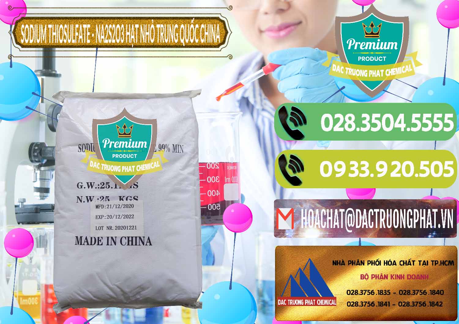 Cty chuyên bán _ cung cấp Sodium Thiosulfate - NA2S2O3 Hạt Nhỏ Trung Quốc China - 0204 - Kinh doanh và cung cấp hóa chất tại TP.HCM - hoachatmientay.vn