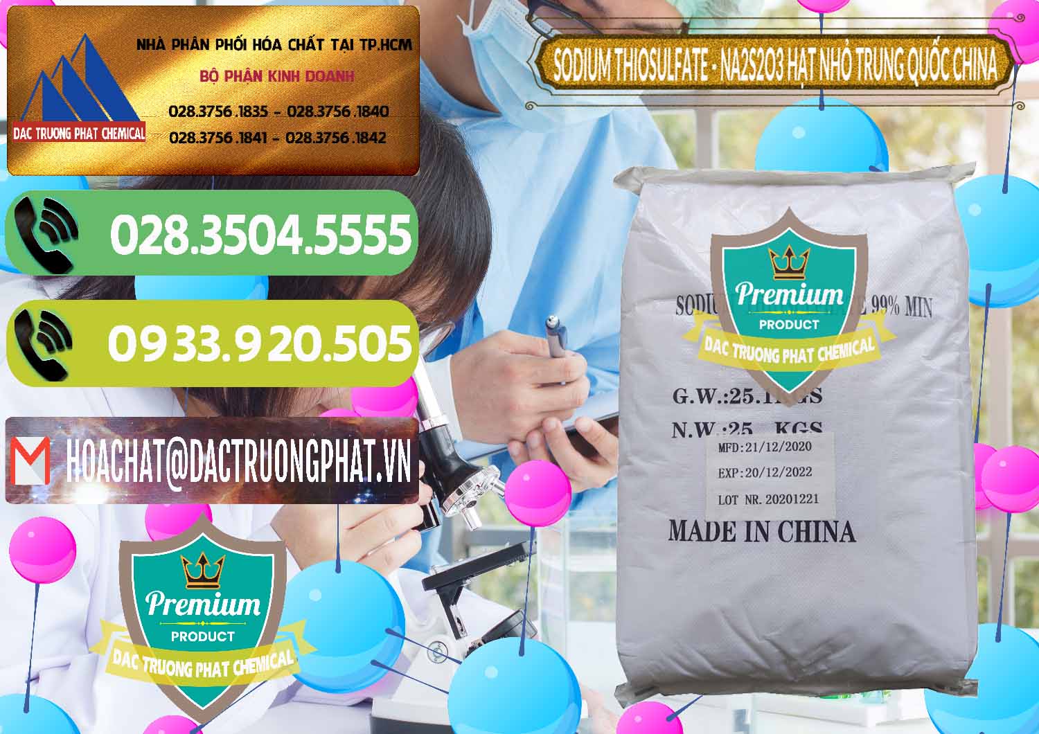 Cty chuyên bán - phân phối Sodium Thiosulfate - NA2S2O3 Hạt Nhỏ Trung Quốc China - 0204 - Công ty chuyên nhập khẩu - cung cấp hóa chất tại TP.HCM - hoachatmientay.vn