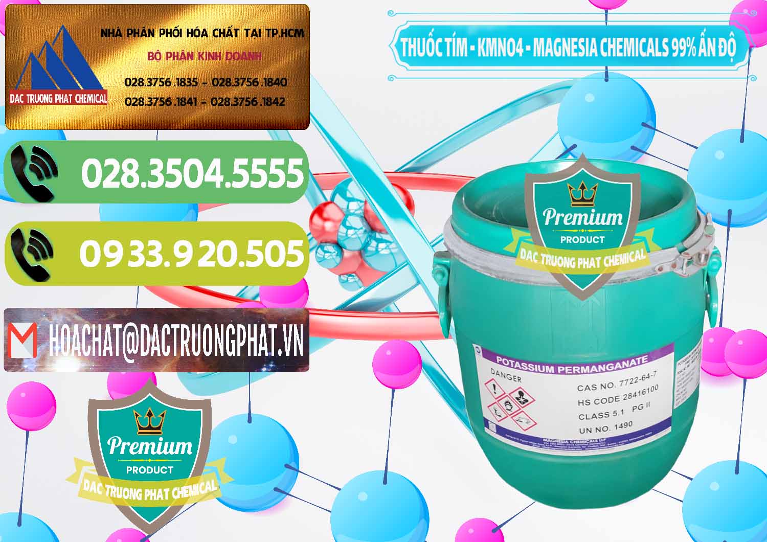Nơi chuyên cung ứng - bán Thuốc Tím - KMNO4 Magnesia Chemicals 99% Ấn Độ India - 0251 - Cung cấp & phân phối hóa chất tại TP.HCM - hoachatmientay.vn