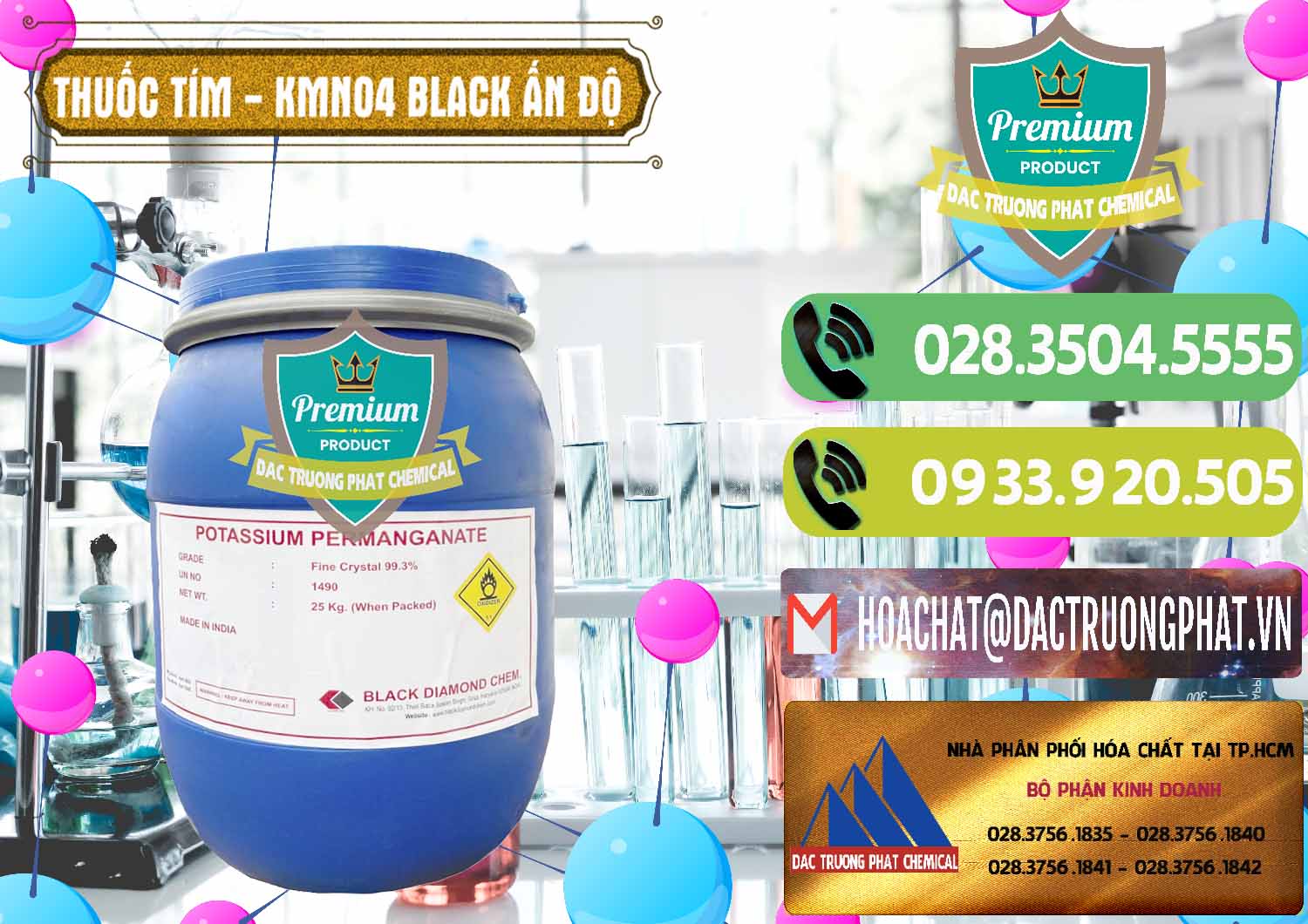 Công ty nhập khẩu & bán Thuốc Tím - KMNO4 Black Diamond Ấn Độ India - 0414 - Nhà nhập khẩu & cung cấp hóa chất tại TP.HCM - hoachatmientay.vn