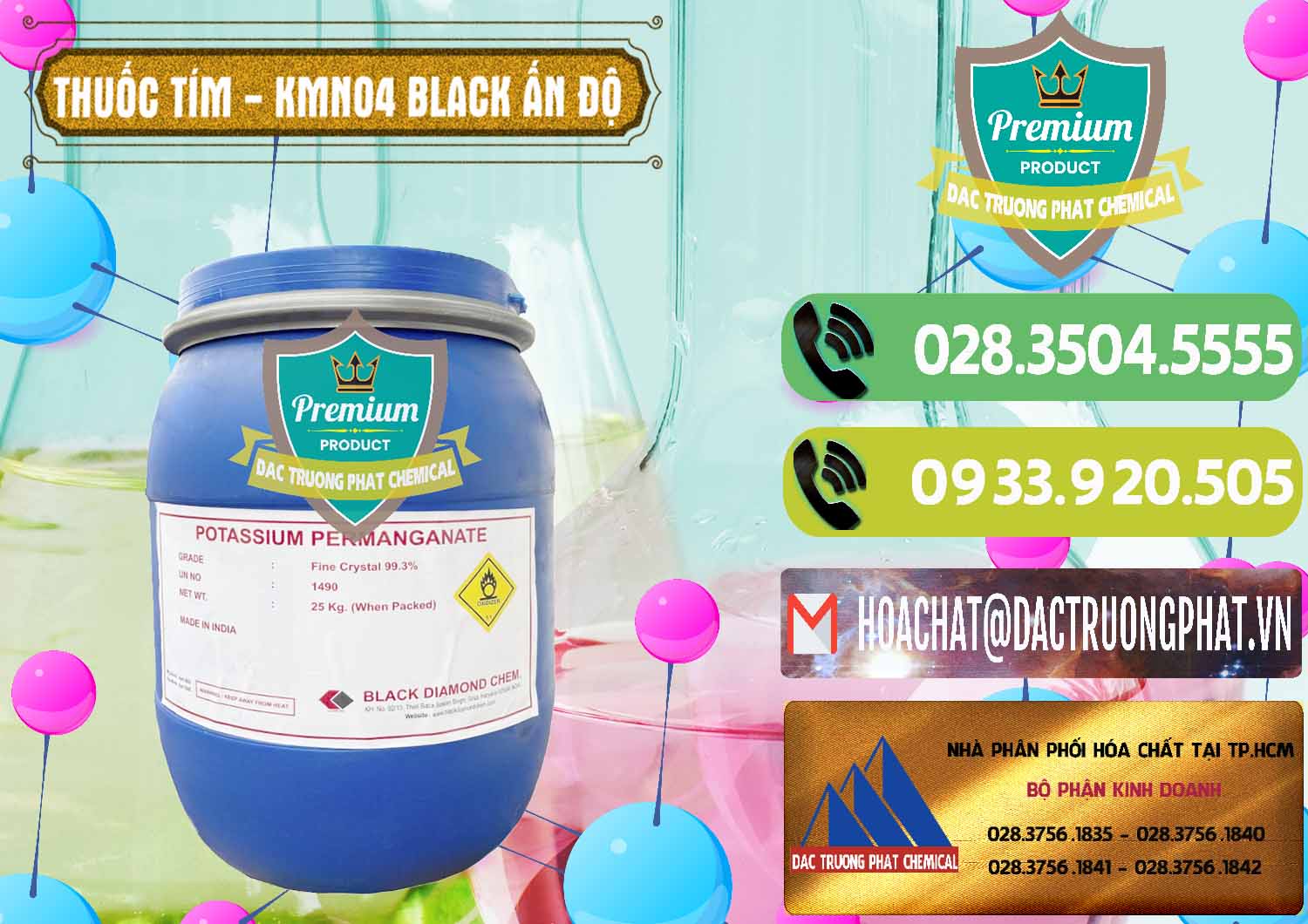 Công ty kinh doanh - bán Thuốc Tím - KMNO4 Black Diamond Ấn Độ India - 0414 - Đơn vị cung cấp & nhập khẩu hóa chất tại TP.HCM - hoachatmientay.vn