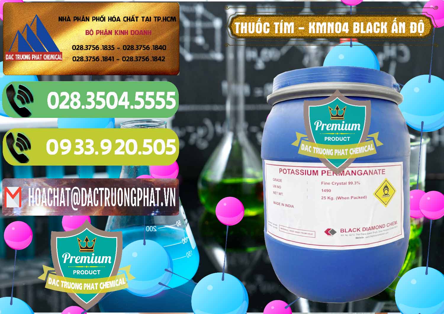 Nơi chuyên bán _ phân phối Thuốc Tím - KMNO4 Black Diamond Ấn Độ India - 0414 - Đơn vị nhập khẩu và phân phối hóa chất tại TP.HCM - hoachatmientay.vn