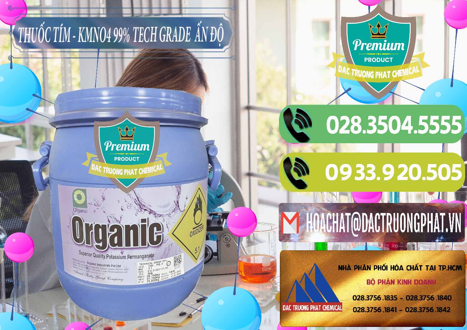 Công ty chuyên bán ( cung ứng ) Thuốc Tím - KMNO4 99% Organic Group Ấn Độ India - 0250 - Đơn vị cung cấp - kinh doanh hóa chất tại TP.HCM - hoachatmientay.vn
