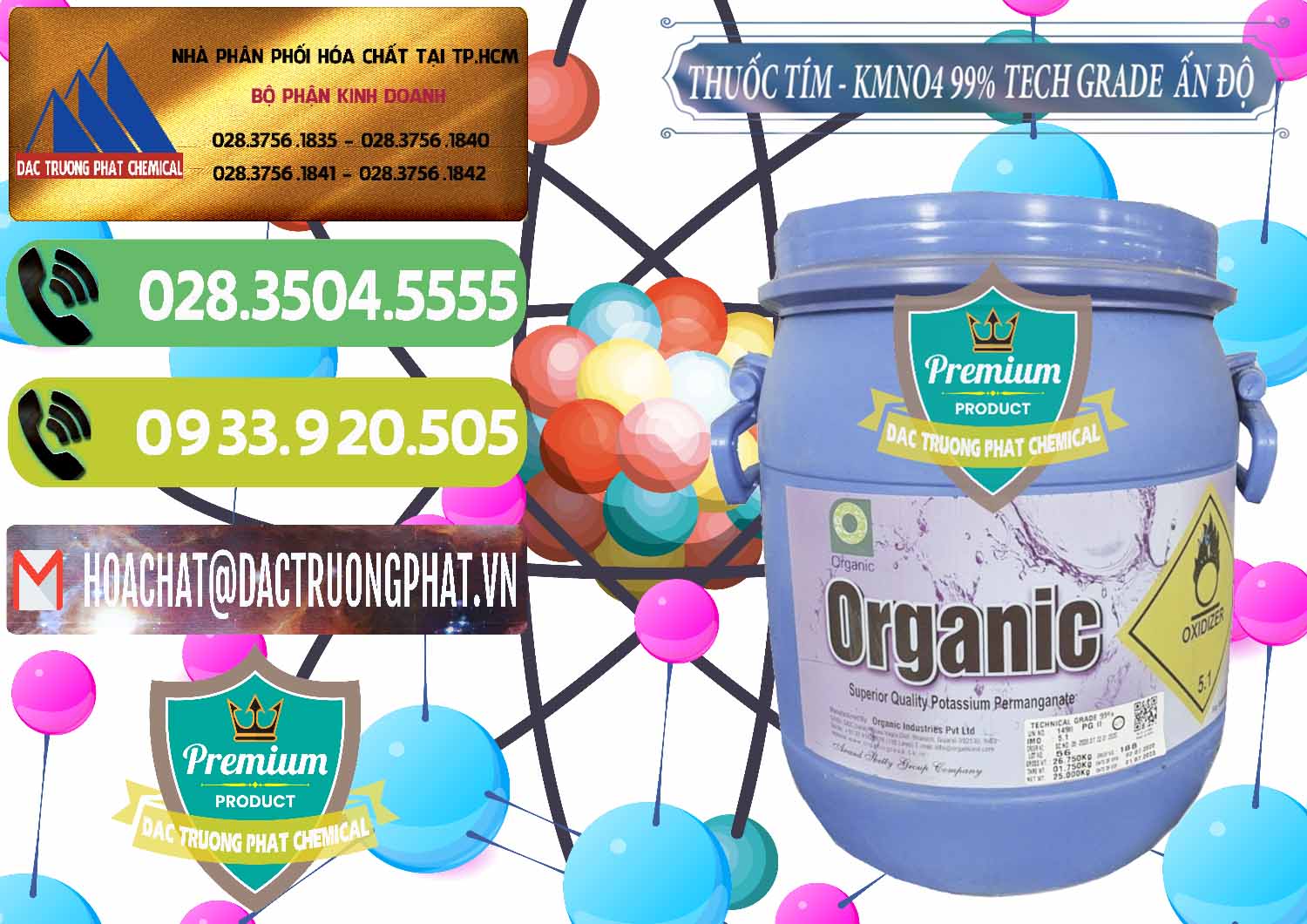 Chuyên cung cấp & bán Thuốc Tím - KMNO4 99% Organic Group Ấn Độ India - 0250 - Đơn vị cung cấp và kinh doanh hóa chất tại TP.HCM - hoachatmientay.vn