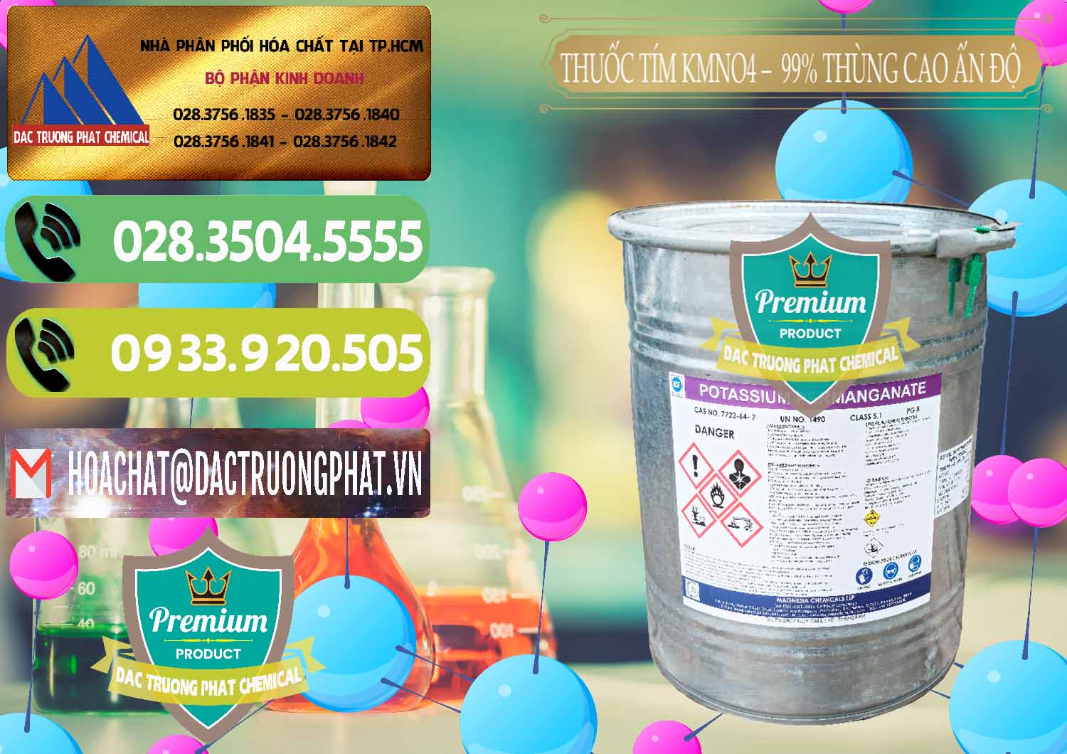 Nơi chuyên bán và cung ứng Thuốc Tím - KMNO4 Thùng Cao 99% Magnesia Chemicals Ấn Độ India - 0164 - Chuyên phân phối ( kinh doanh ) hóa chất tại TP.HCM - hoachatmientay.vn