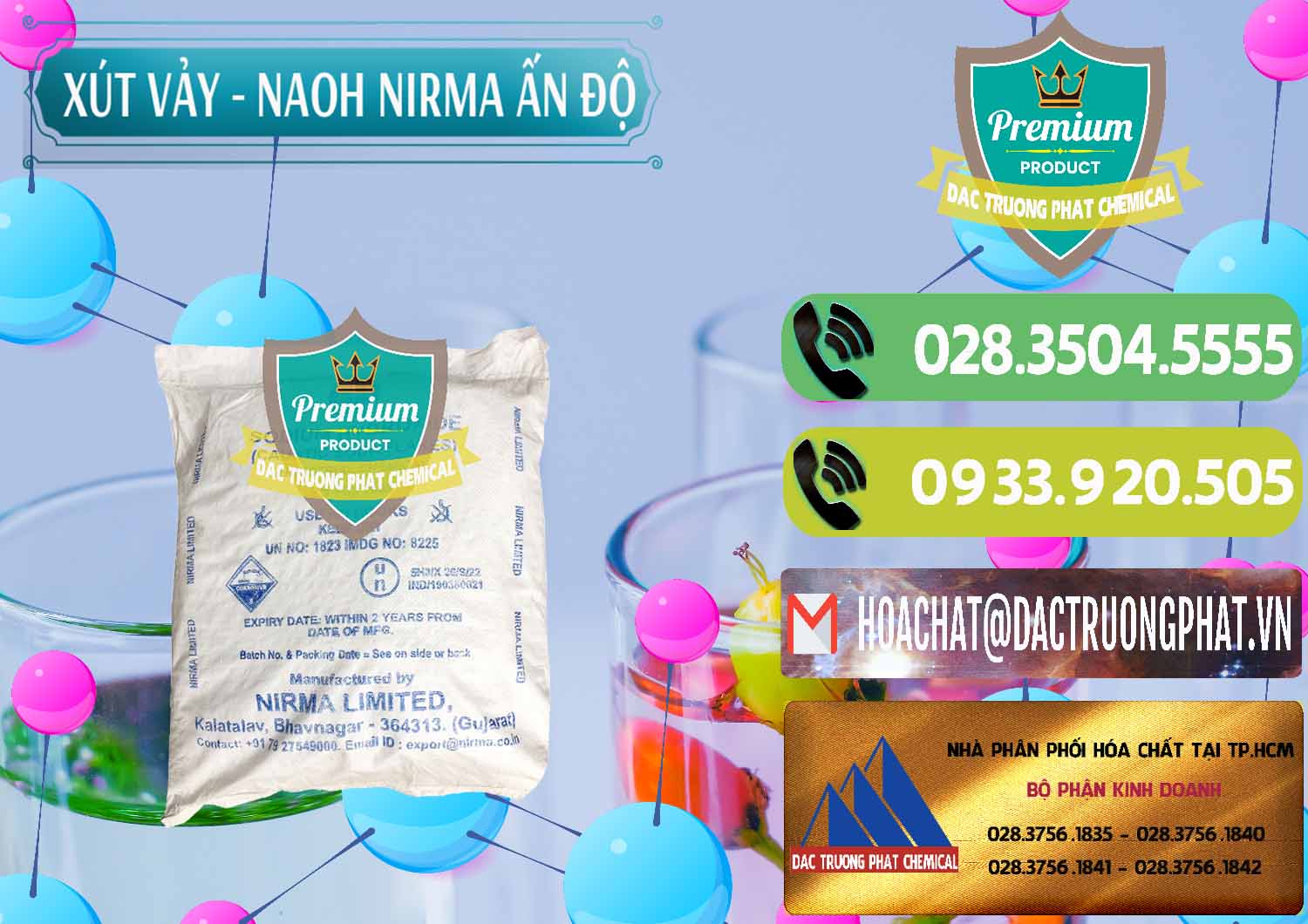 Nhà cung cấp và bán Xút Vảy - NaOH Vảy Nirma Ấn Độ India - 0371 - Đơn vị nhập khẩu - phân phối hóa chất tại TP.HCM - hoachatmientay.vn